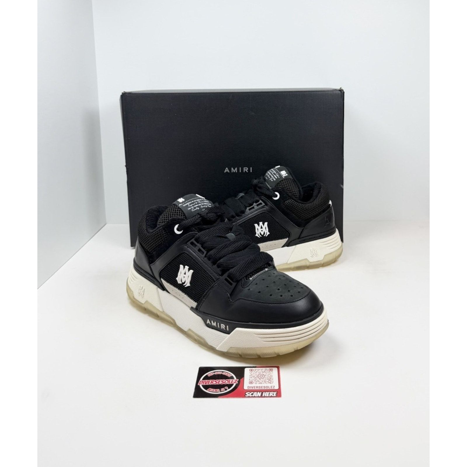 Amiri Size 44EU/11US - Amiri MA-1 Black White Sneakers Size US 11 / EU 44 - 1 Thumbnail