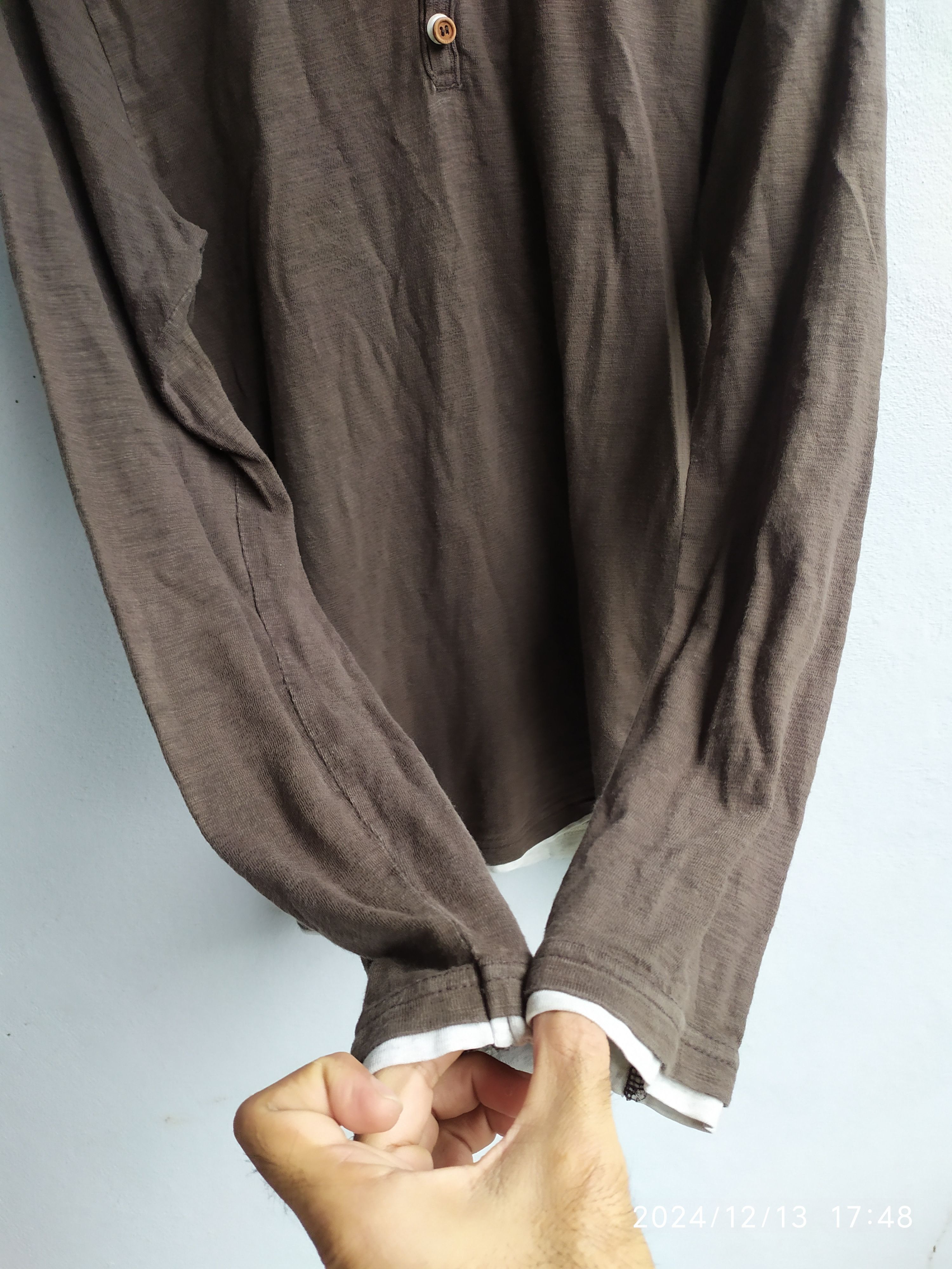 If Six Was Nine × Japanese Brand × Le Grande Bleu (L.G.B.) JAPANESE Faded Double Layers Long Sleeve LGB Styled Size US M / EU 48-50 / 2 - 3 Thumbnail