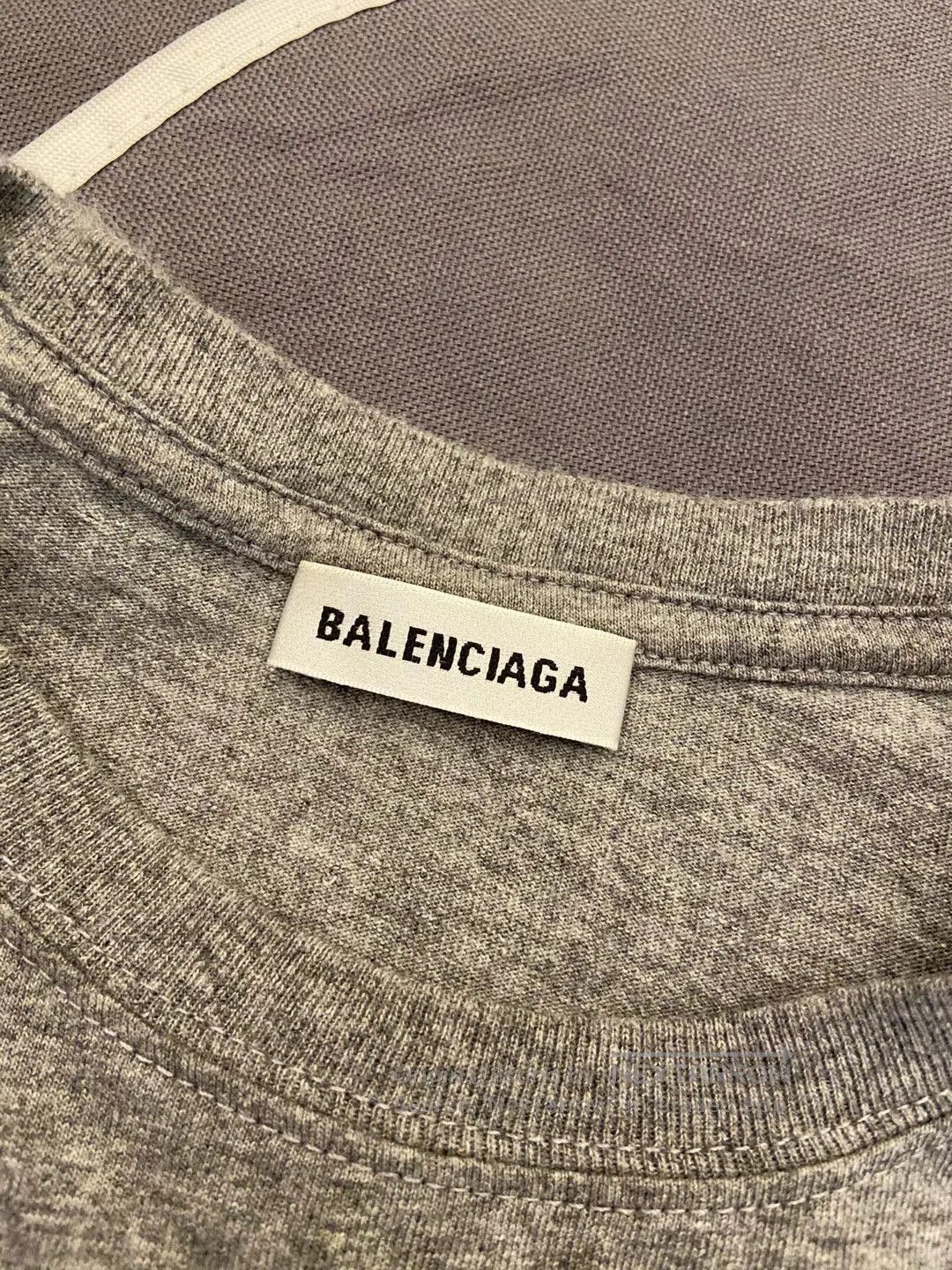 Balenciaga balenciaga gray logo tee shirt. Size US XS / EU 42 / 0 - 3 Thumbnail