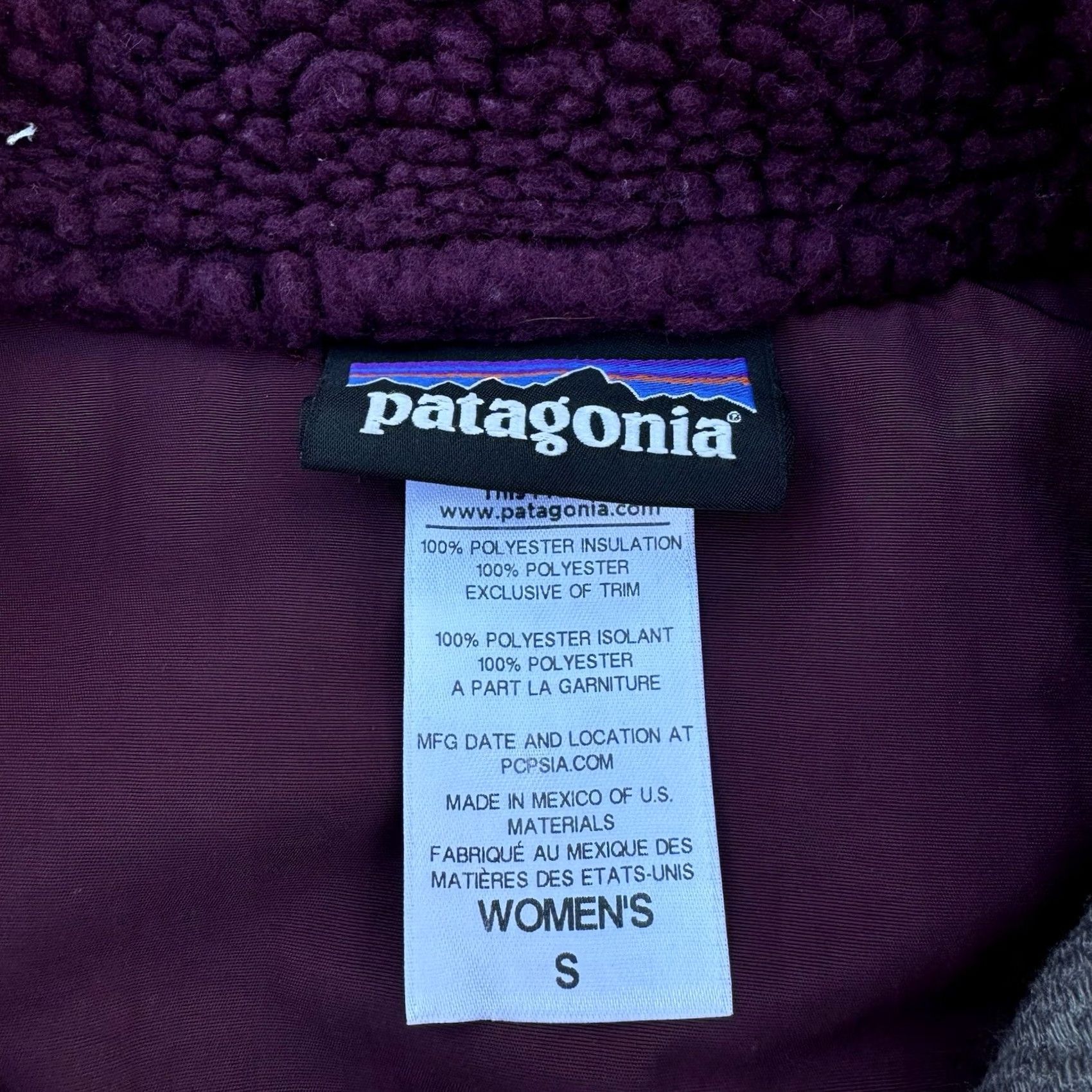 Patagonia Patagonia Retro-X Full Zip Jacket Women’s Deep Pile Burgundy Size Small Size S / US 4 / IT 40 - 6 Thumbnail