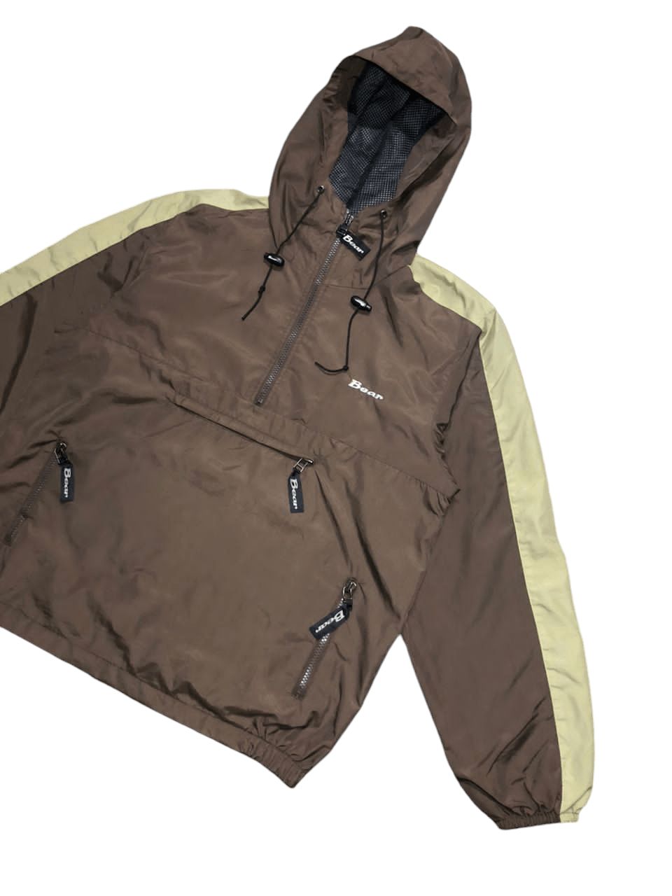 Japanese Brand Archive💥Vintage Bear Half Zipper Anorak Nylon Jacket 2 Tone Size US M / EU 48-50 / 2 - 5 Thumbnail
