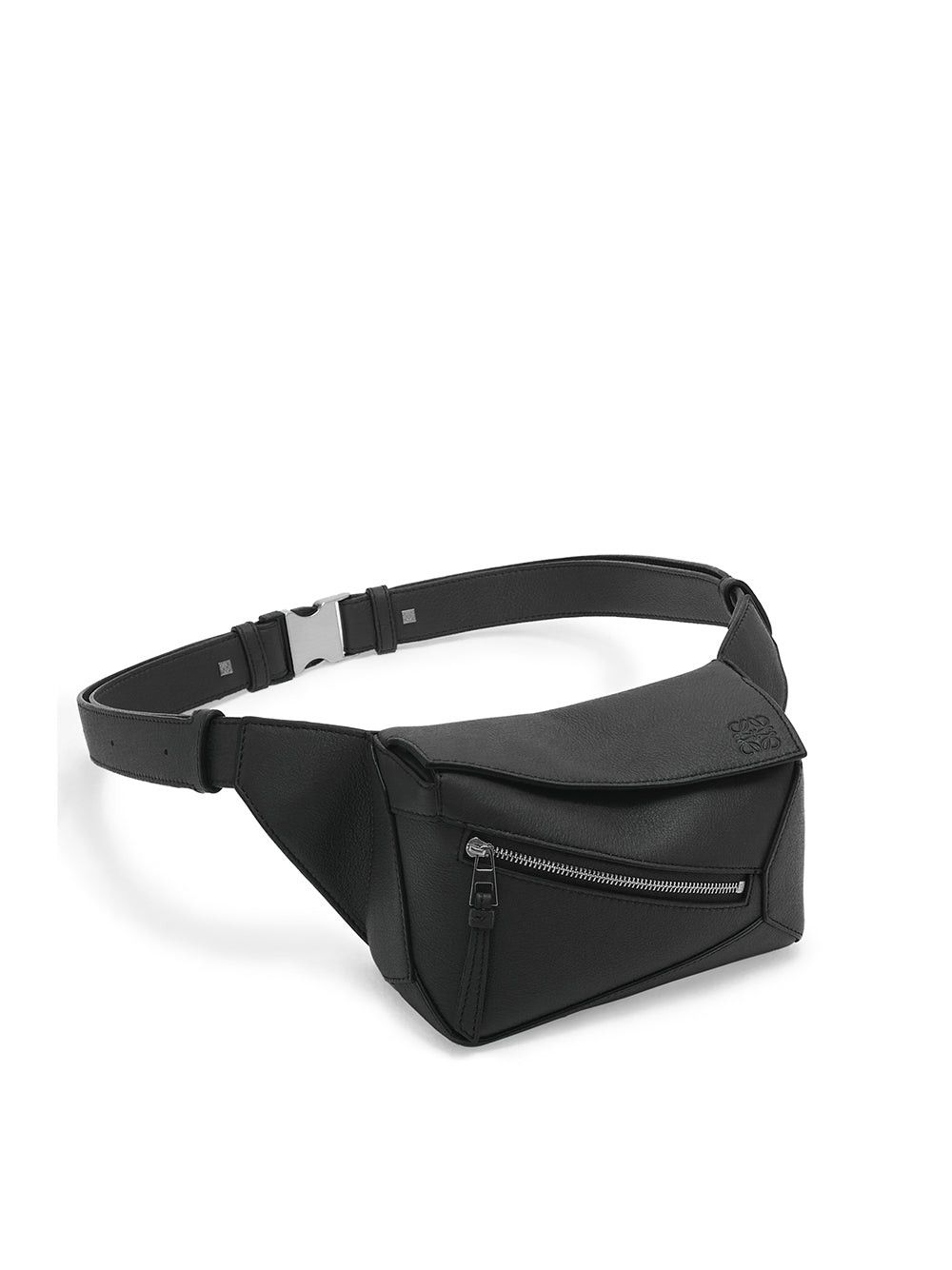 image of Loewe Mini Puzzle Bum Bag in Black, Men's