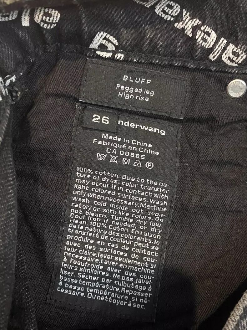 Alexander Wang Alexander Wang Logo Printed Jeans- Size 26" / US 2 / IT 38 - 4 Thumbnail