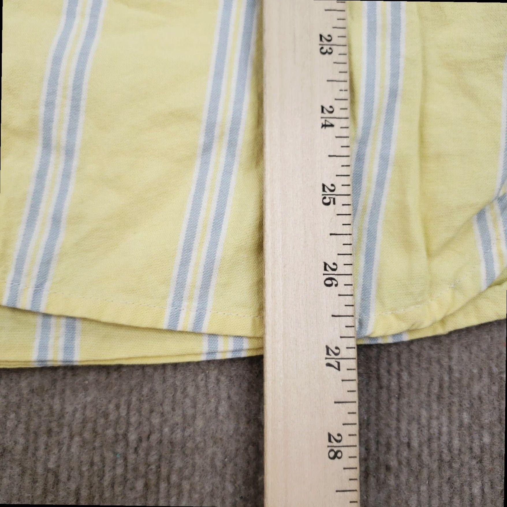 Tommy Hilfiger Tommy Hilfiger Button Down Long Sleeve Shirt Mens XS Yellow Blue Striped Cotton Casual Size US XS / EU 42 / 0 - 4 Thumbnail