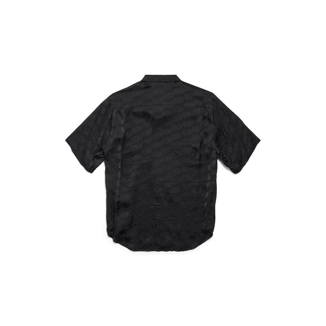Balenciaga o1srvl11e0526 BB Monogram Minimal Short Sleeve Shirt Black Size US S / EU 44-46 / 1 - 2 Thumbnail