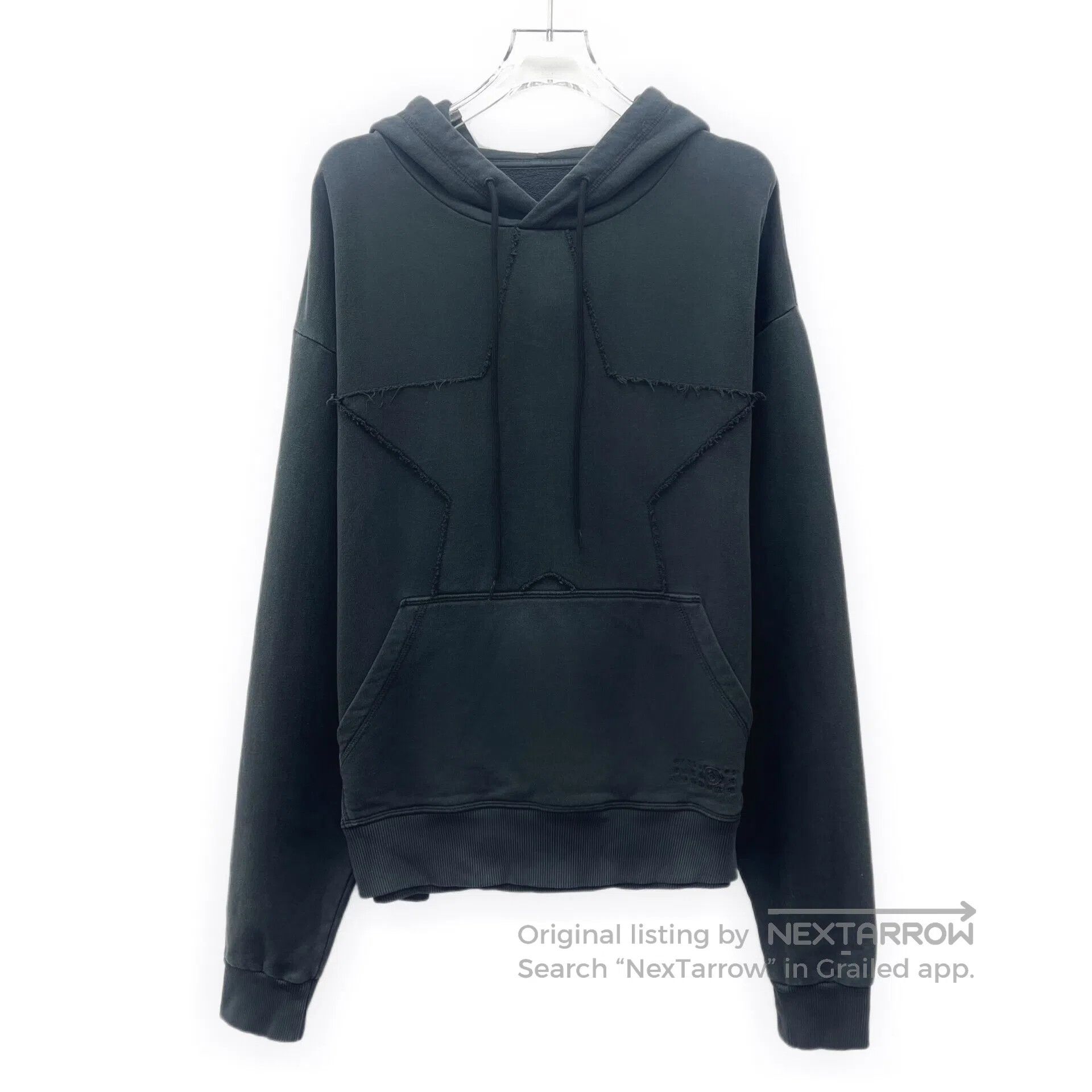 Maison Margiela Maison Margiela Black Five-pointed Star Cotton Hooded Draw Size US S / EU 44-46 / 1 - 1 Thumbnail