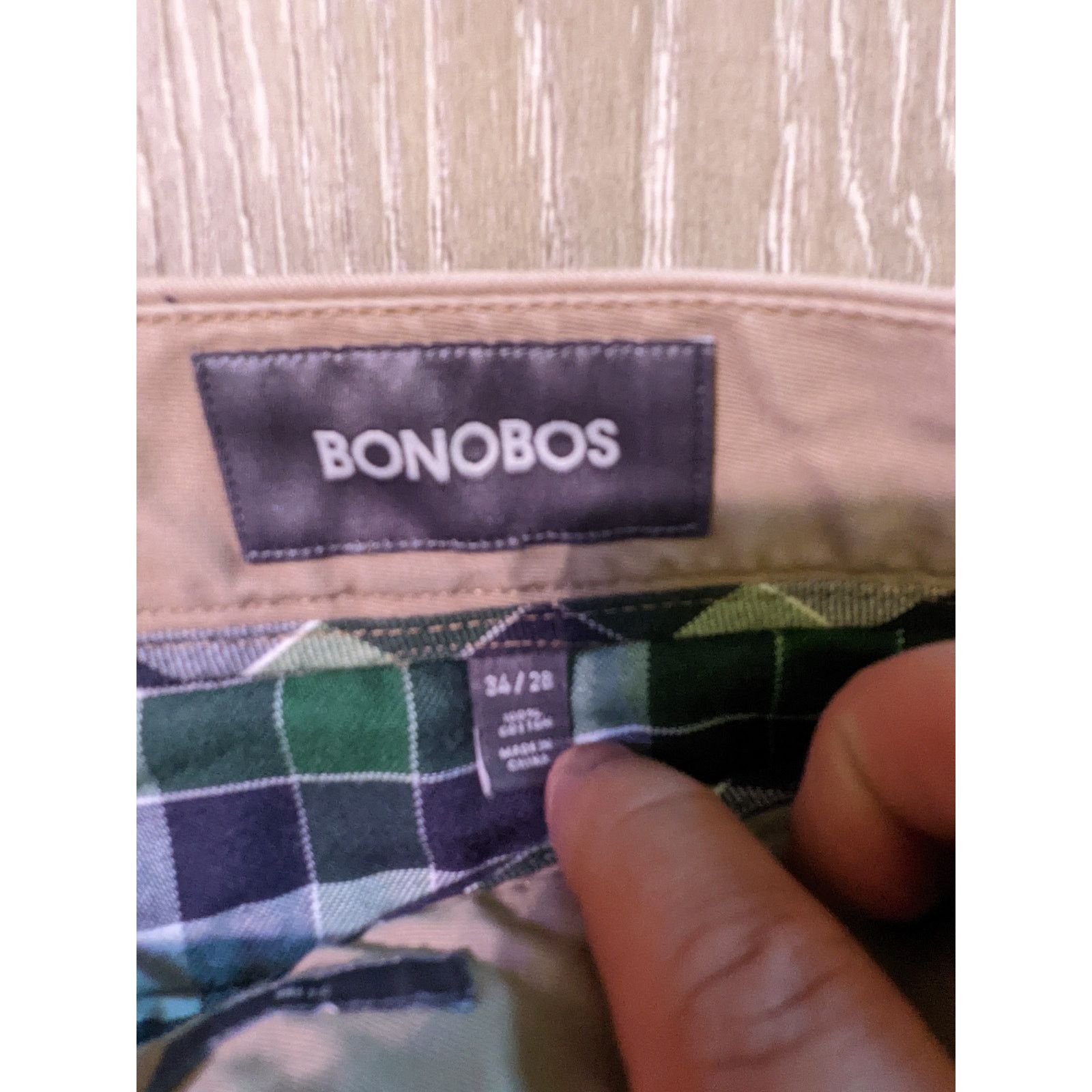 Bonobos Bonobos Mens Strech Chino Khaki Pants Size US 34 / EU 50 - 3 Thumbnail