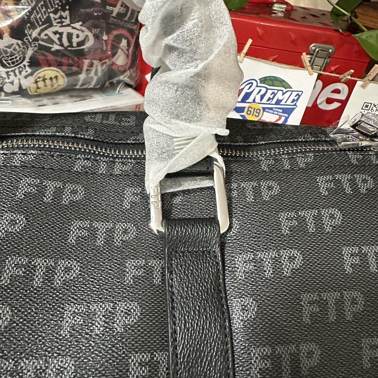 Fuck The Population FTP Damier Duffel bag with strap (black) Size ONE SIZE - 5 Thumbnail