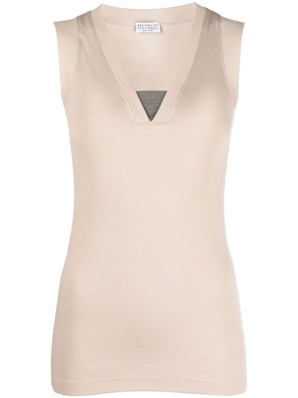 Brunello Cucinelli COTTON TANK TOP Size XS / US 0-2 / IT 36-38 - 1 Thumbnail