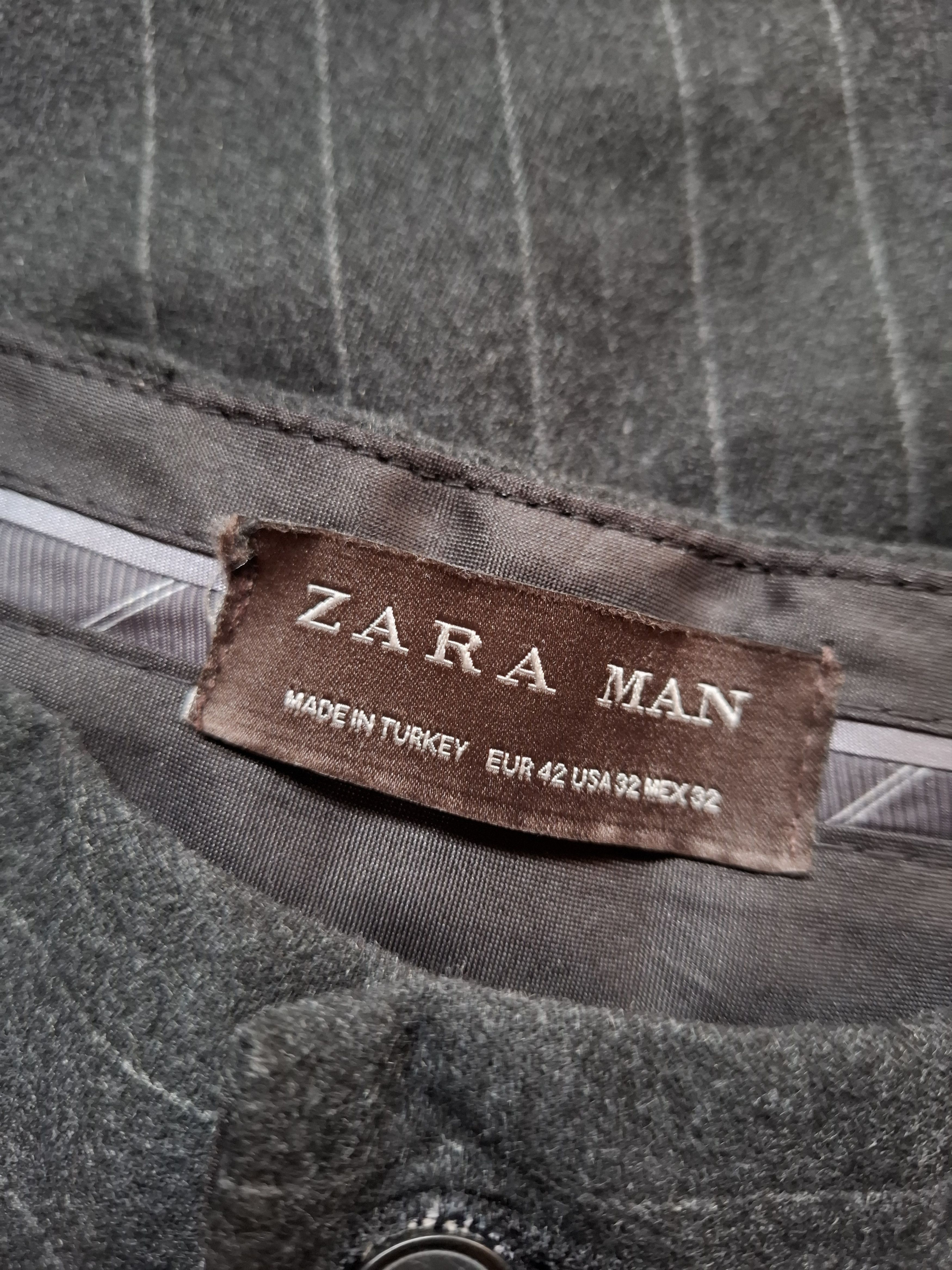 Zara Zara Pants, Black with white stipes Size US 32 / EU 48 - 2 Thumbnail