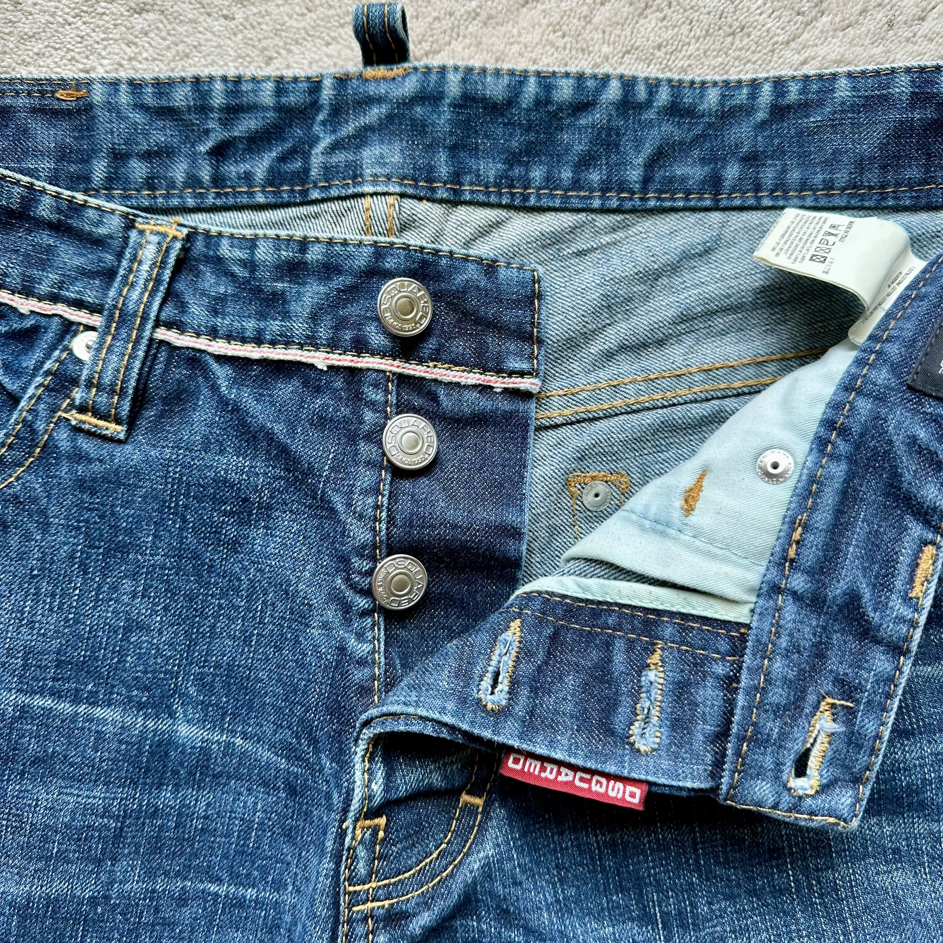 Dsquared2 DSQUARED2 Selvedge Denim LOGO Jean SHORTS Sz 48 EUR | 32 US Size US 32 / EU 48 - 10 Thumbnail