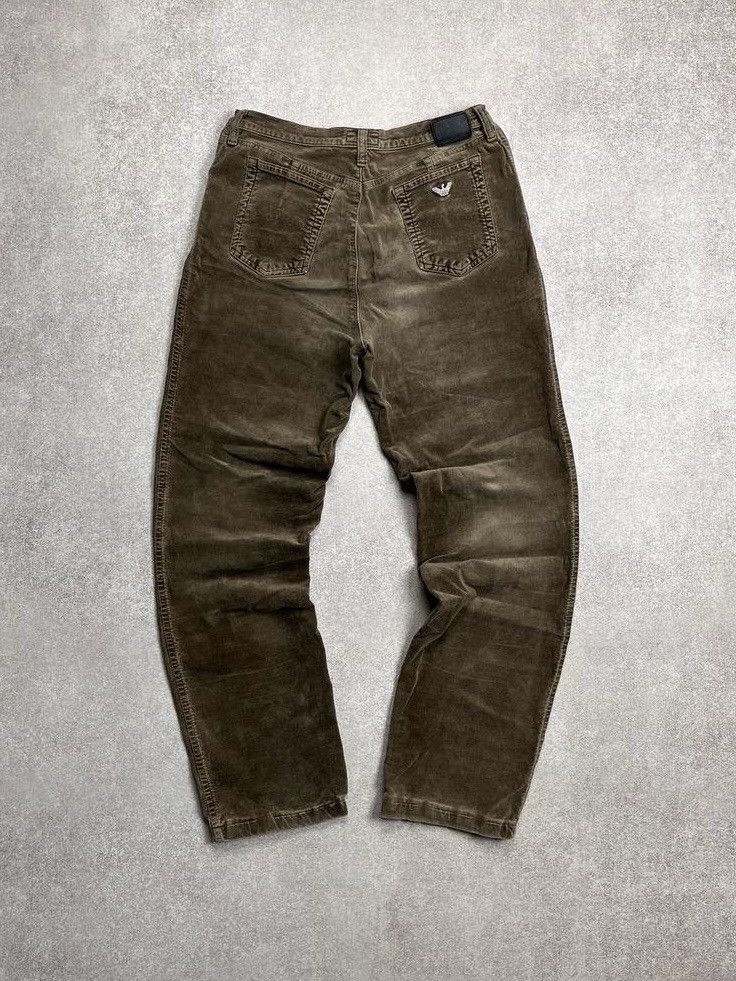 Armani VINTAGE ARMANI JEANS CORDUROY FLARED BAGGY JEANS 32 Size US 32 / EU 48 - 1 Thumbnail