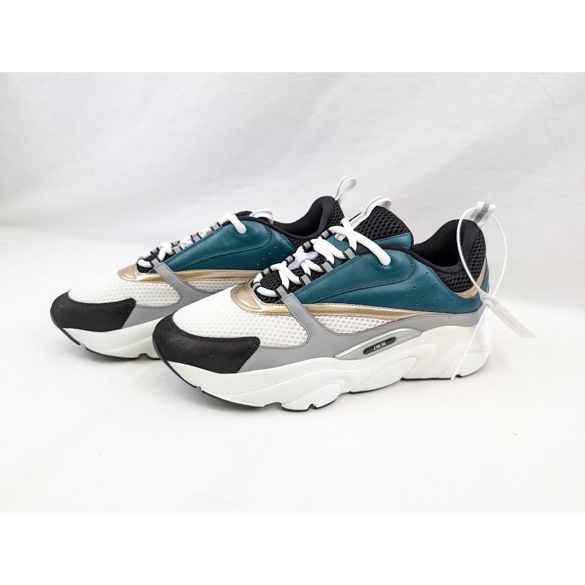 Dior o1rshd1 B22 Calf Mesh Sneakers in Water Green Size US 13 / EU 46 - 18 Thumbnail