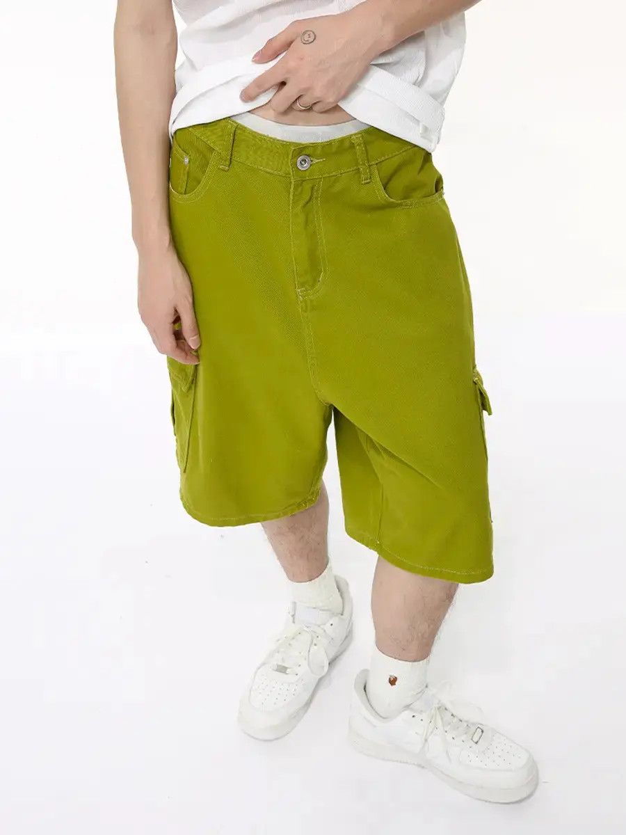 Japanese Brand Retro loose high street denim shorts Size US 32 / EU 48 - 3 Thumbnail