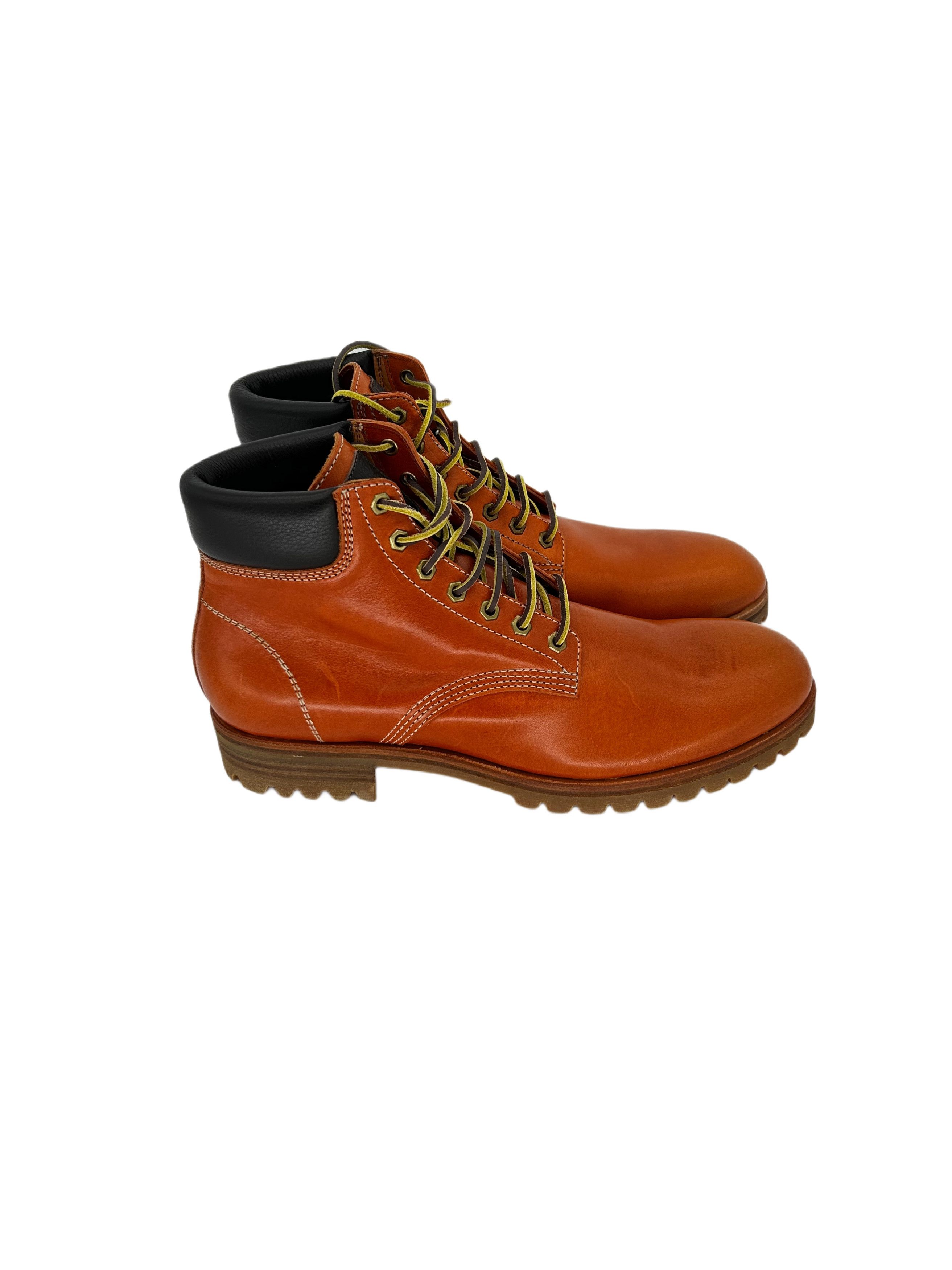 Dsquared2 Dsquared2 Orange Leather Ankle Boots Size US 11 / EU 44 - 2 Thumbnail