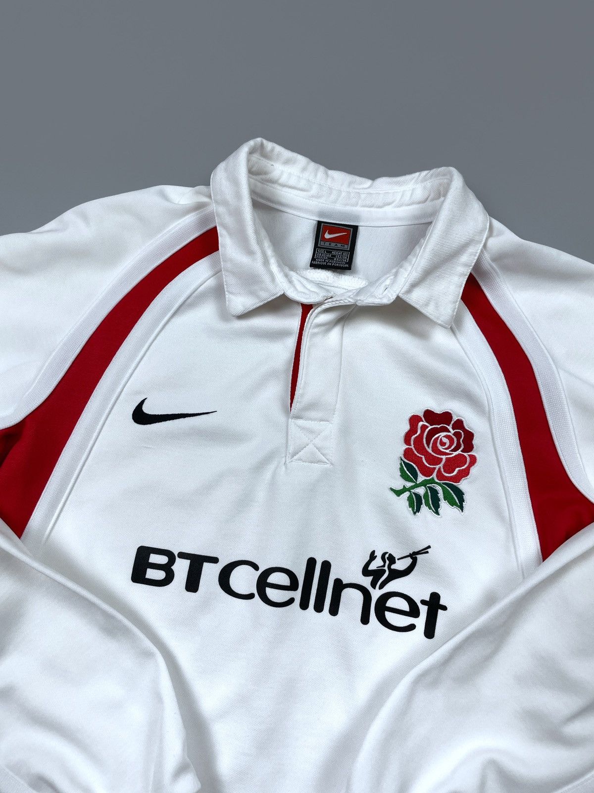 Vintage Vintage NIKE Team BT cellnet England Rugby Jersey Shirt Sz L Size US L / EU 52-54 / 3 - 5 Thumbnail