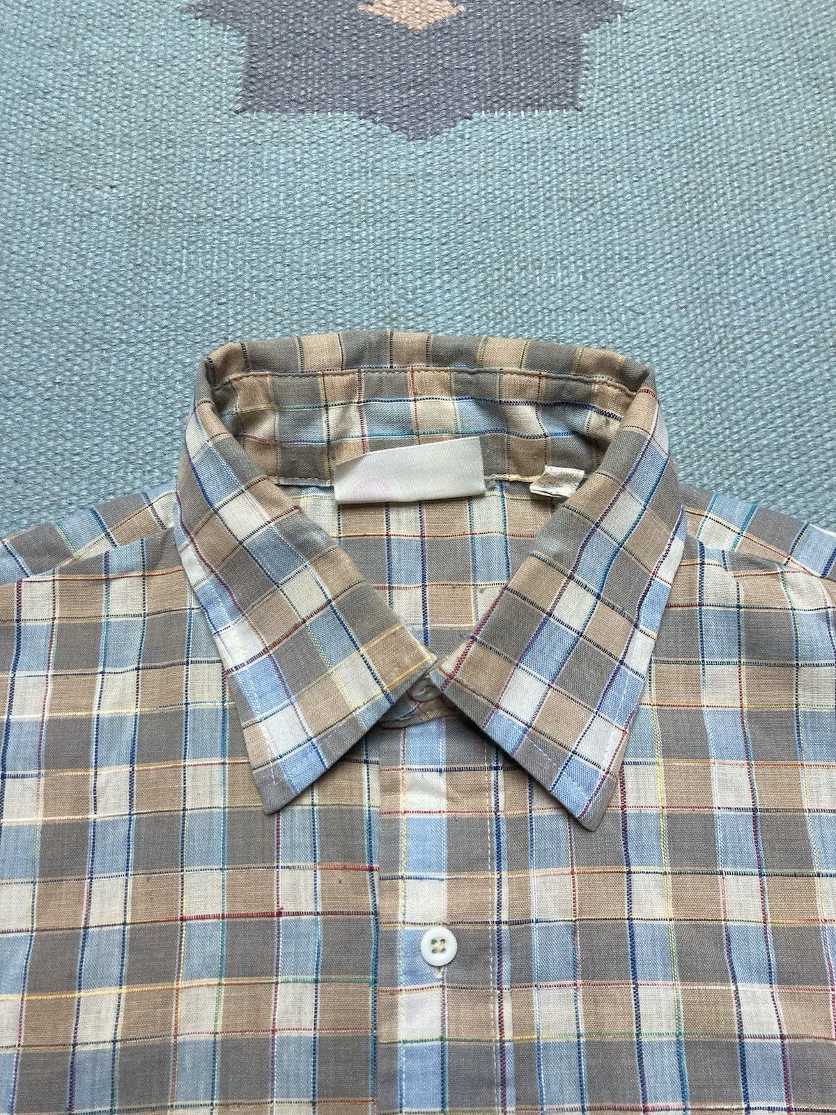 Sears × Vintage Vintage 70s button shirt sears kings road plaid medium Size US M / EU 48-50 / 2 - 4 Thumbnail