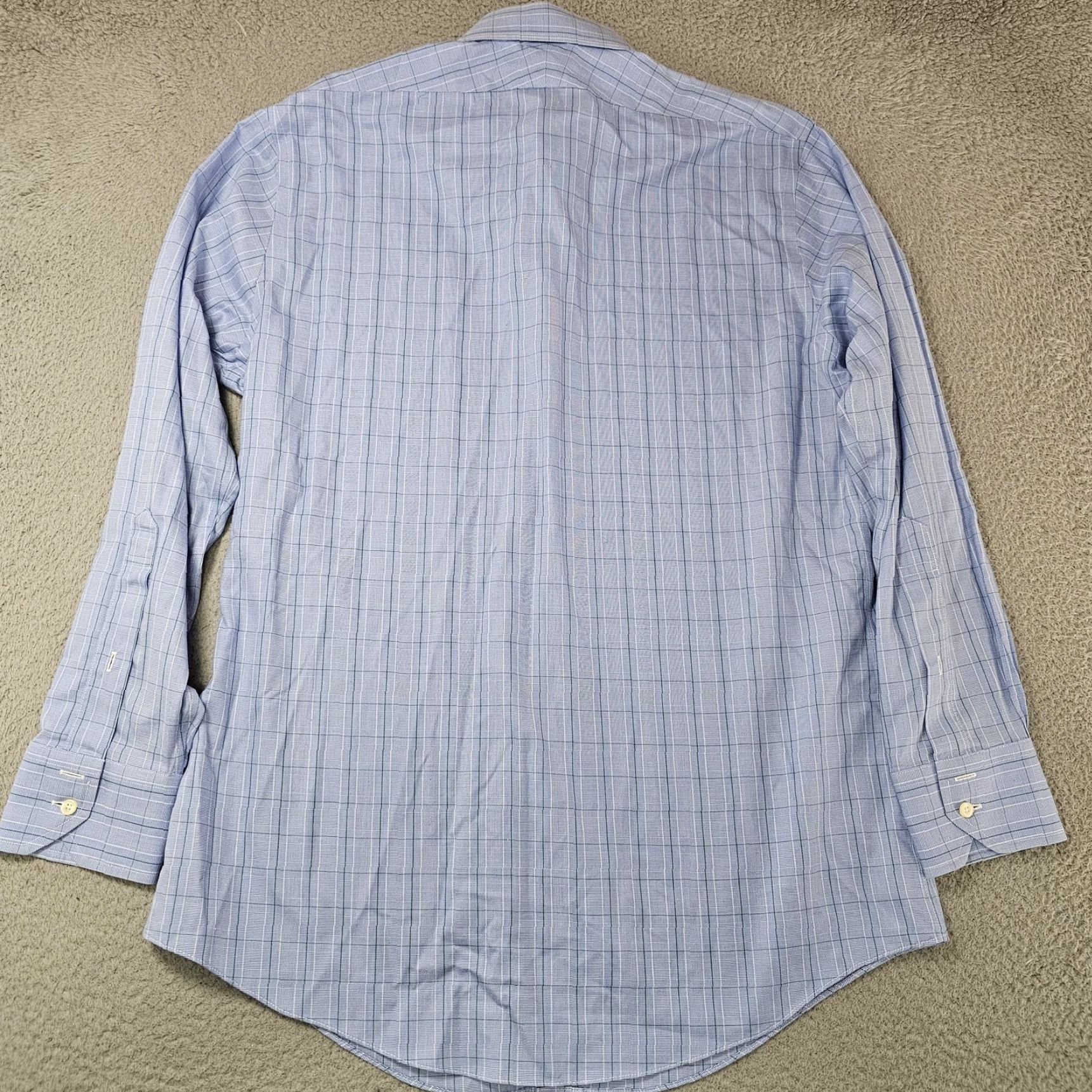 Brooks Brothers Brooks Brothers Shirt Mens 15.5-33 Blue Check Non Iron Supima Cotton Regent Dress Shirt Long Sleeve Size US L / EU 52-54 / 3 - 5 Thumbnail