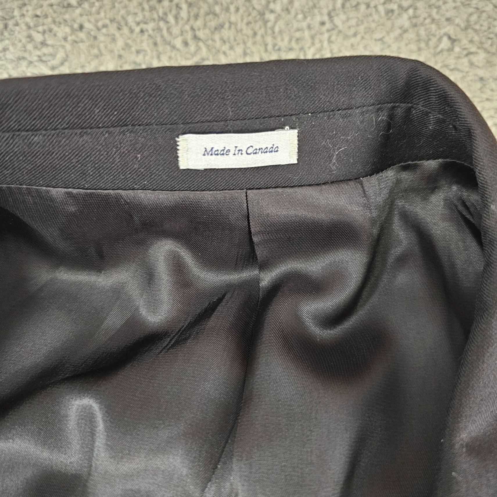 Peter Millar Peter Millar Blazer Mens 52R Black Wool Notch Lapel Two-Button Lined Size 52R - 5 Thumbnail