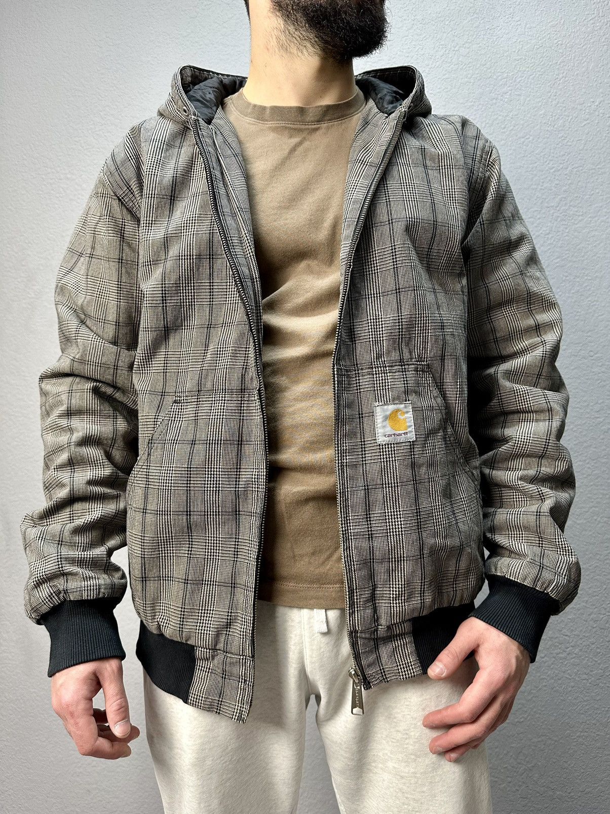 Carhartt Vintage Carhartt Active Jacket Check Print Kanye West Style Size US L / EU 52-54 / 3 - 2 Thumbnail