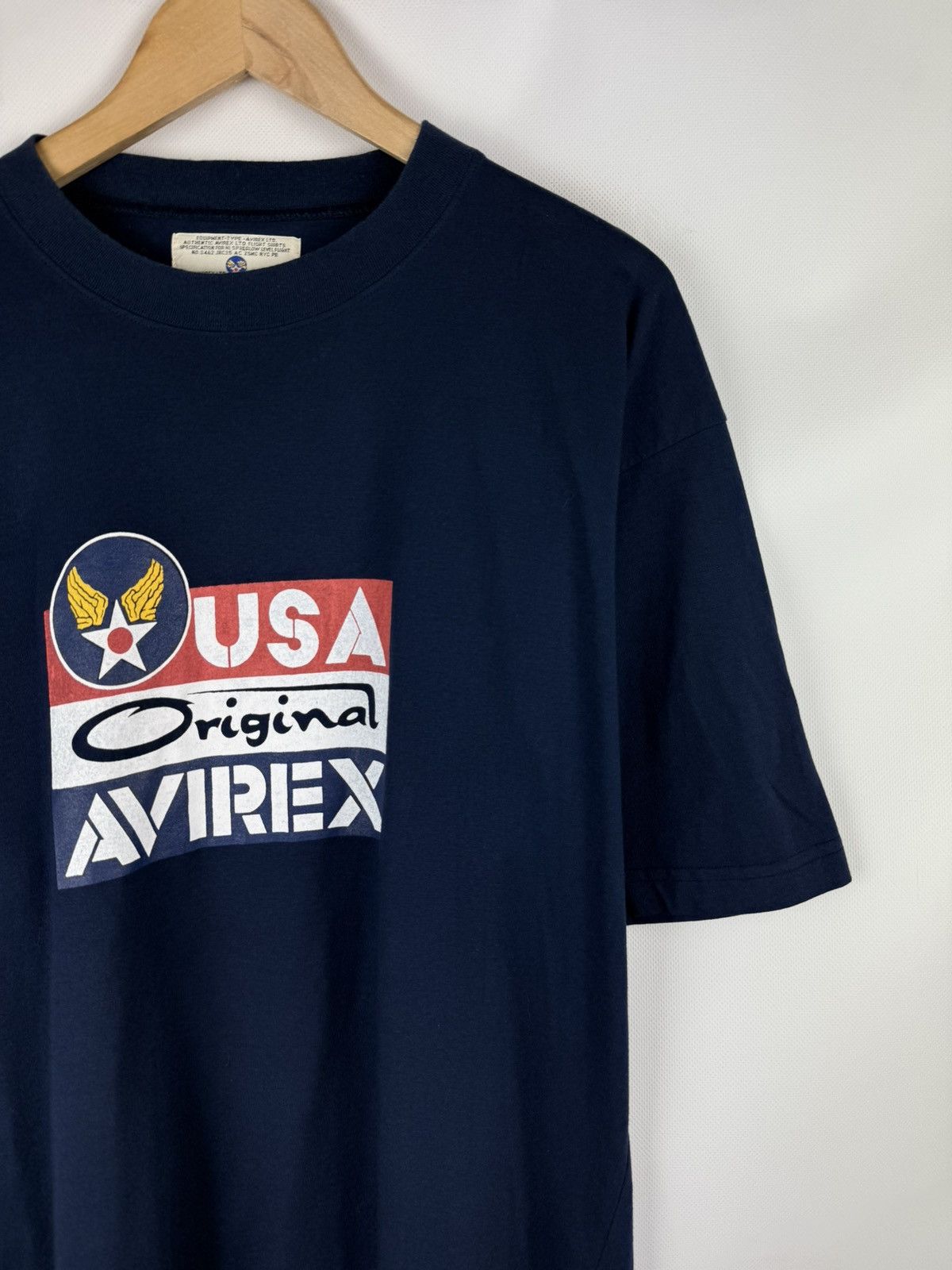 Avirex Avirex USA Big Logo Short Sleeve Vintage Flight T Shirt Size US XL / EU 56 / 4 - 5 Thumbnail