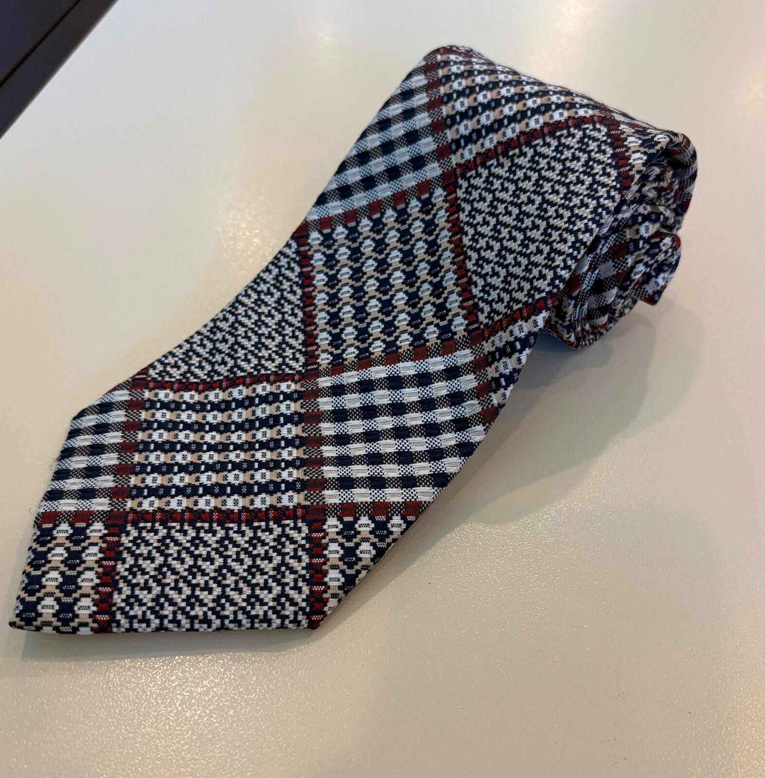 Gianfranco Ferre Gianfranco Ferre Silk Tie Italy Patchwork Plaid Checked Size ONE SIZE - 1 Thumbnail