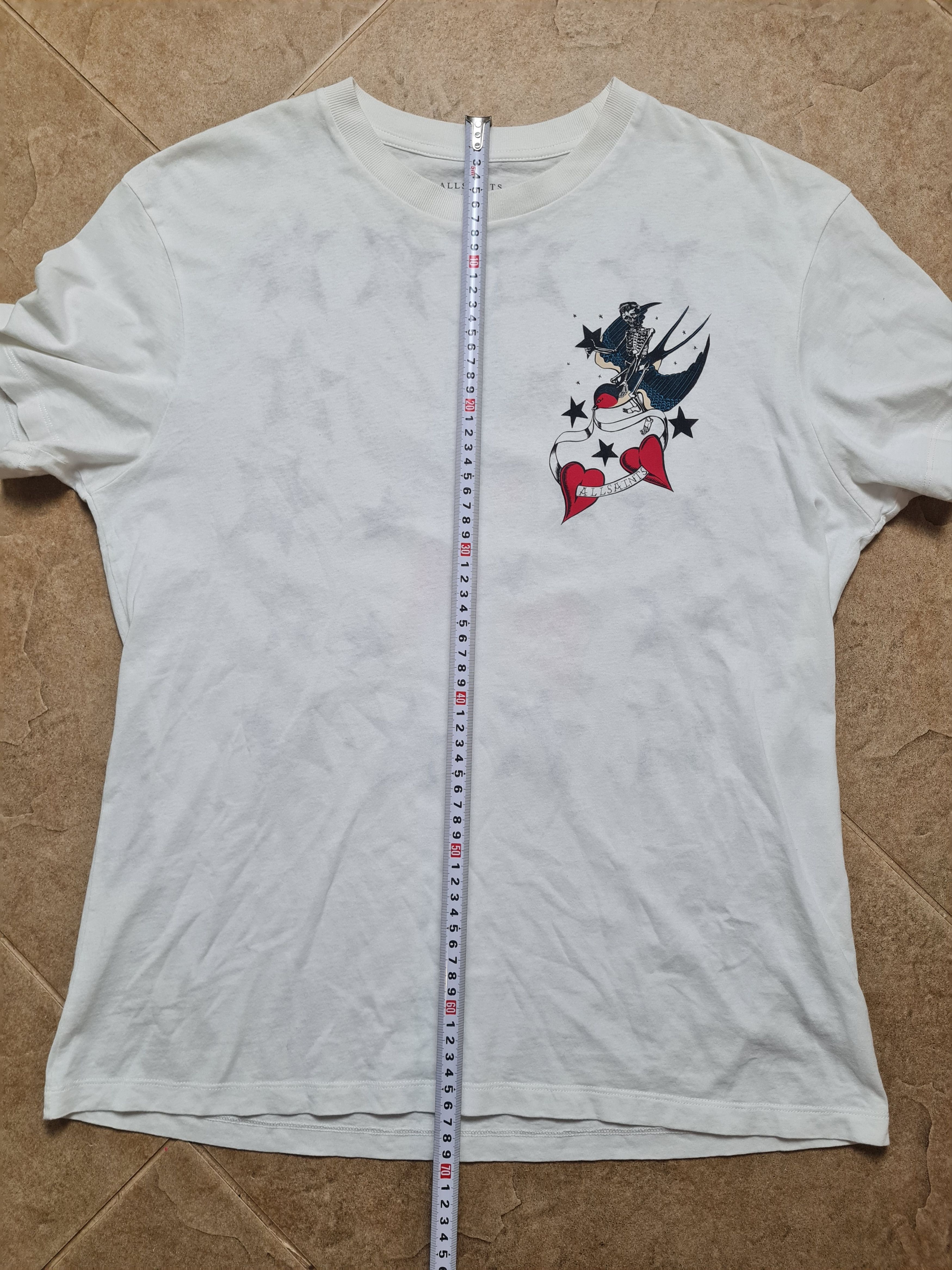 Allsaints Mens T-shirt AllSaints PILOT SS CREW OPTIC WHITE Organic Size US S / EU 44-46 / 1 - 6 Thumbnail