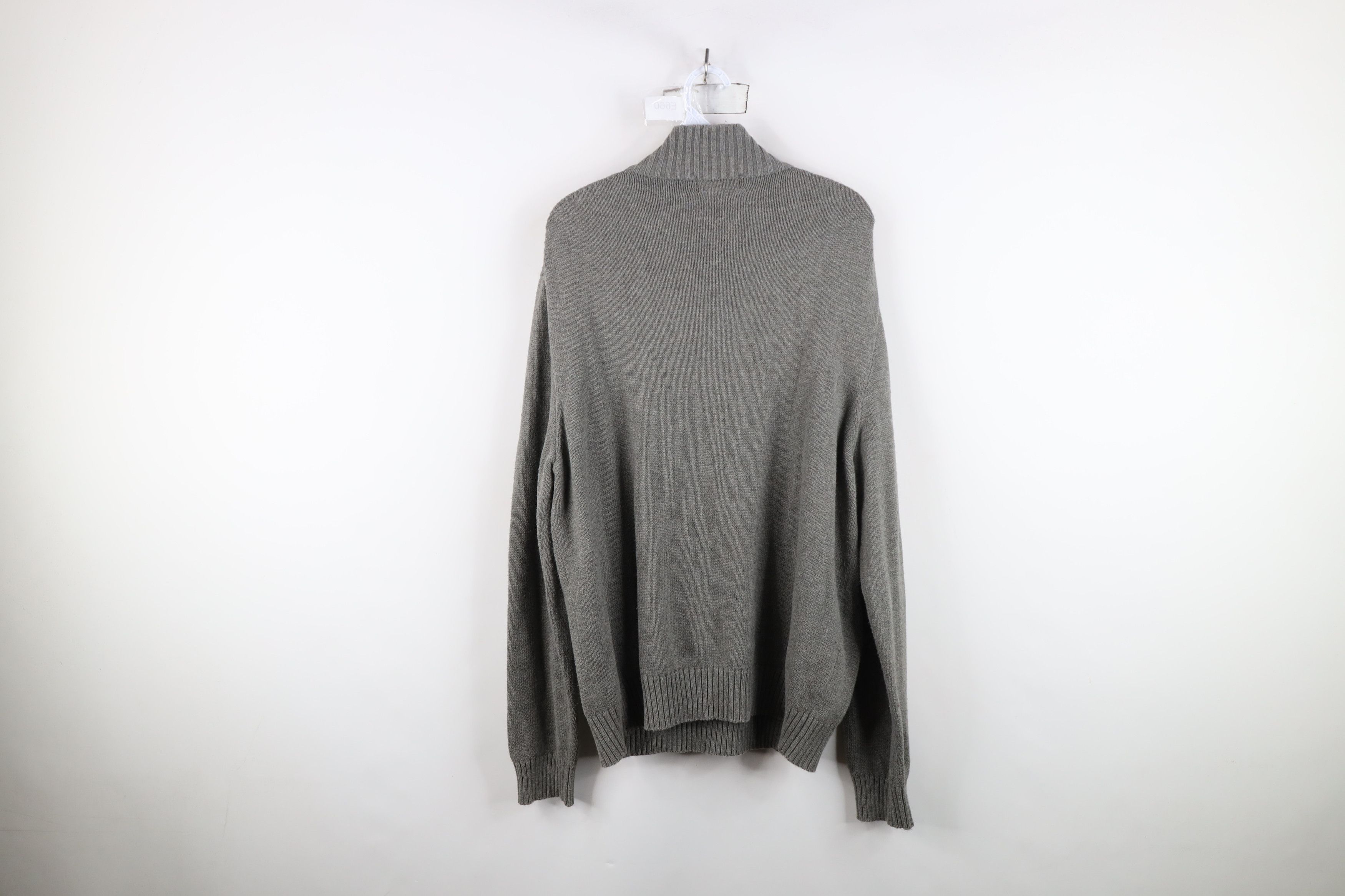 Ralph Lauren Vintage Ralph Lauren Ribbed Knit Half Zip Pullover Sweater Size US XL / EU 56 / 4 - 11 Thumbnail