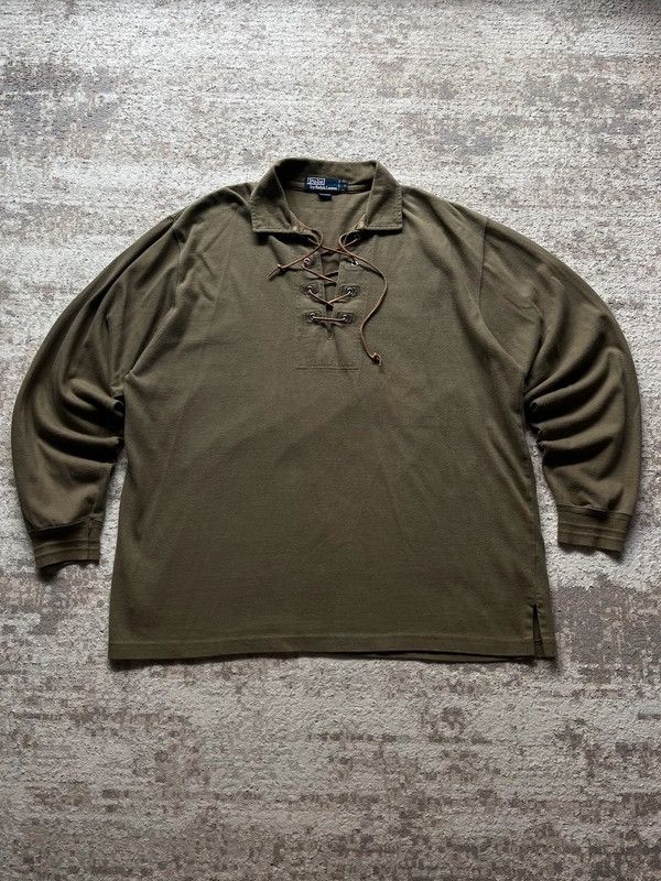 Polo Ralph Lauren Polo Ralph Lauren Khaki Sz L Rugby 90s Size US L / EU 52-54 / 3 - 10 Thumbnail