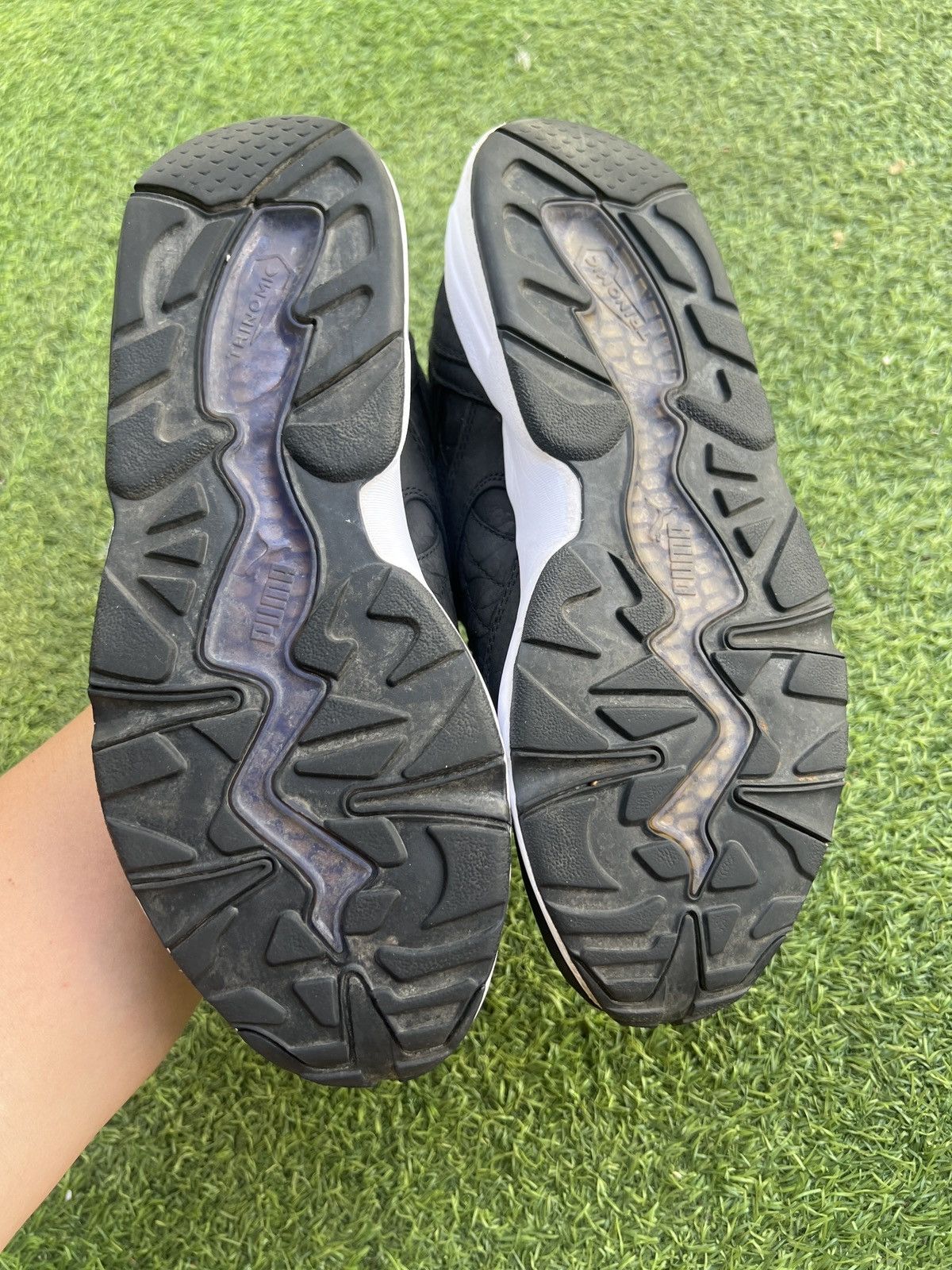 Puma 🦧Bape x Puma R698 Black 358845-01 Size US 9 / EU 42 - 6 Thumbnail