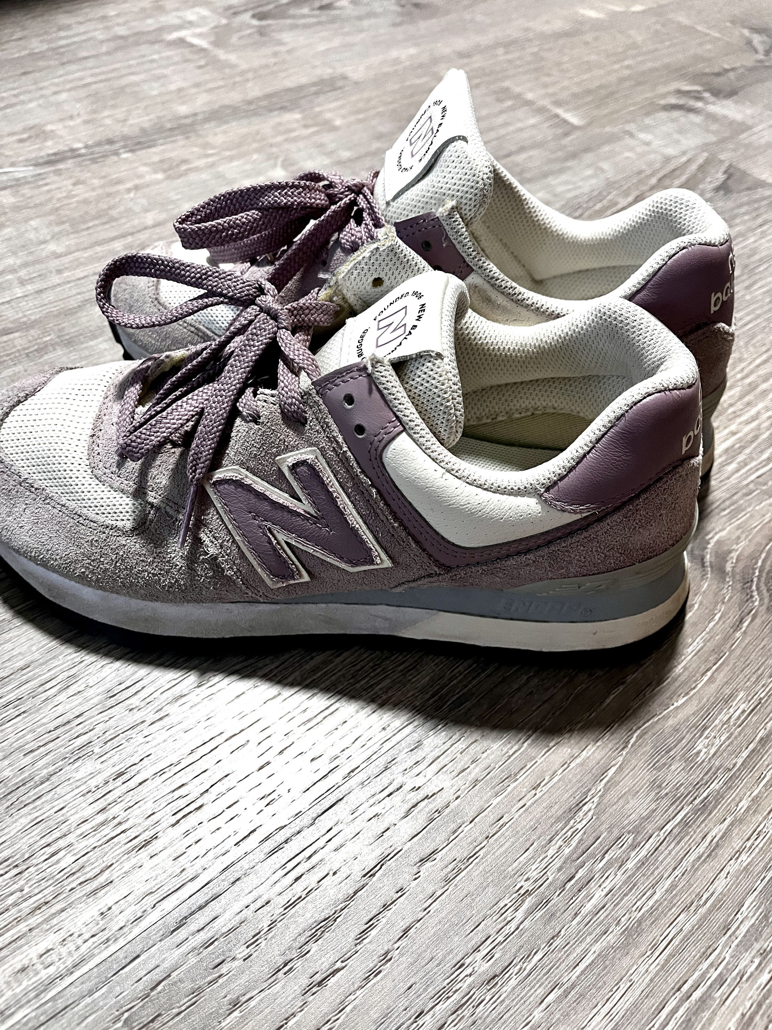 New Balance New Balance Purple and White Sneakers SZ8 Size US 8 / IT 38 - 3 Thumbnail