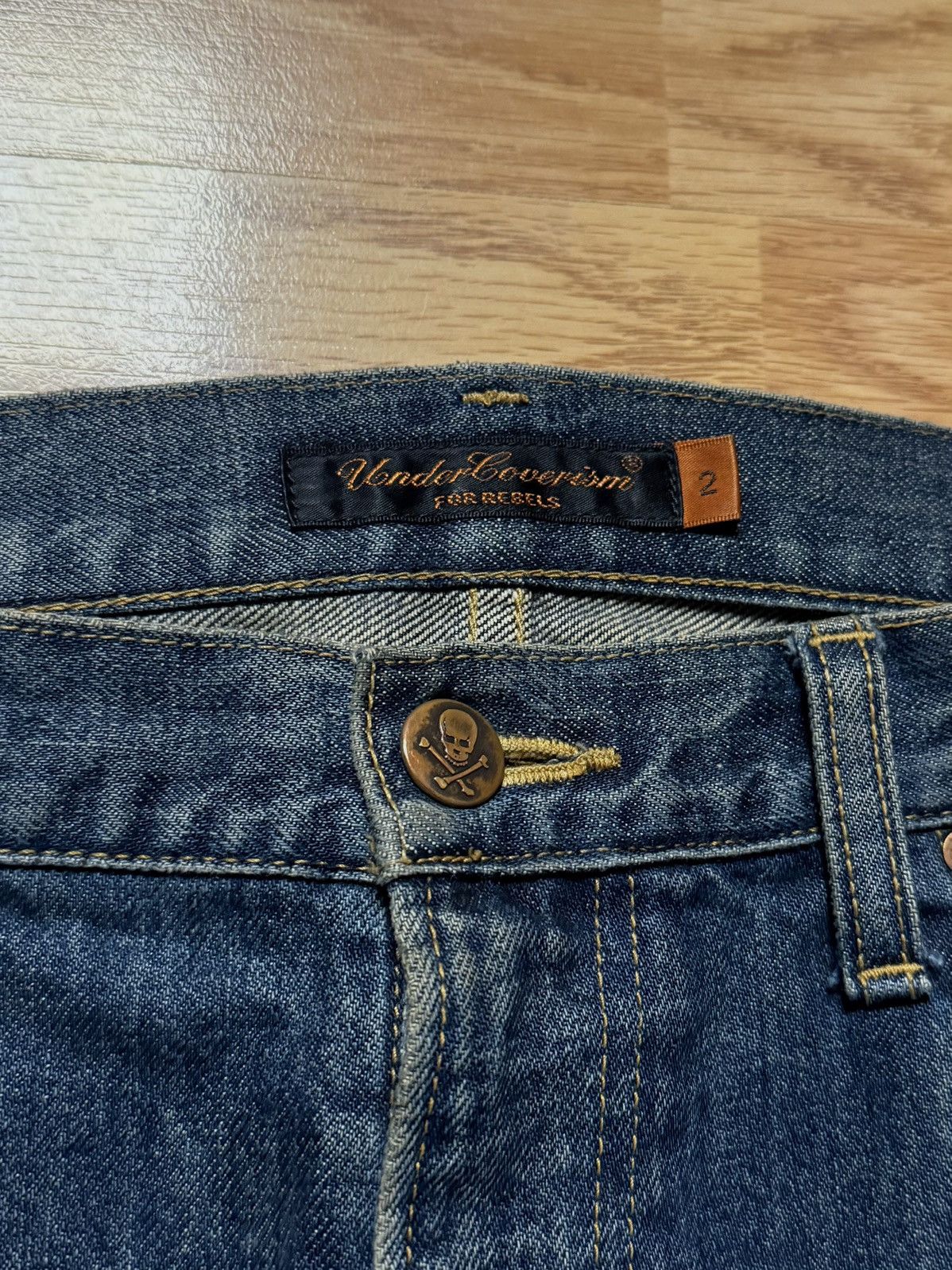 Undercover Undercover AW05 "Arts & Crafts" Skull Jeans Size US 32 / EU 48 - 4 Thumbnail