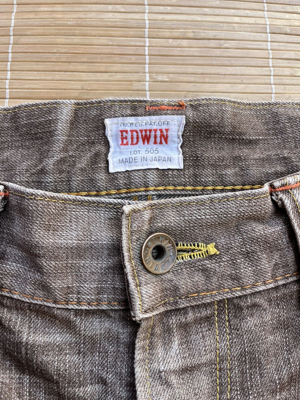 Edwin Vintage Edwin 505zx selvedge denim distress Size US 35 - 4 Thumbnail
