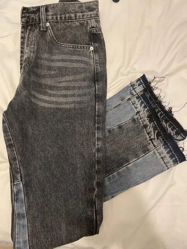 Japanese Brand Patchwork Mens Flared Jeans Size US 34 / EU 50 - 3 Thumbnail