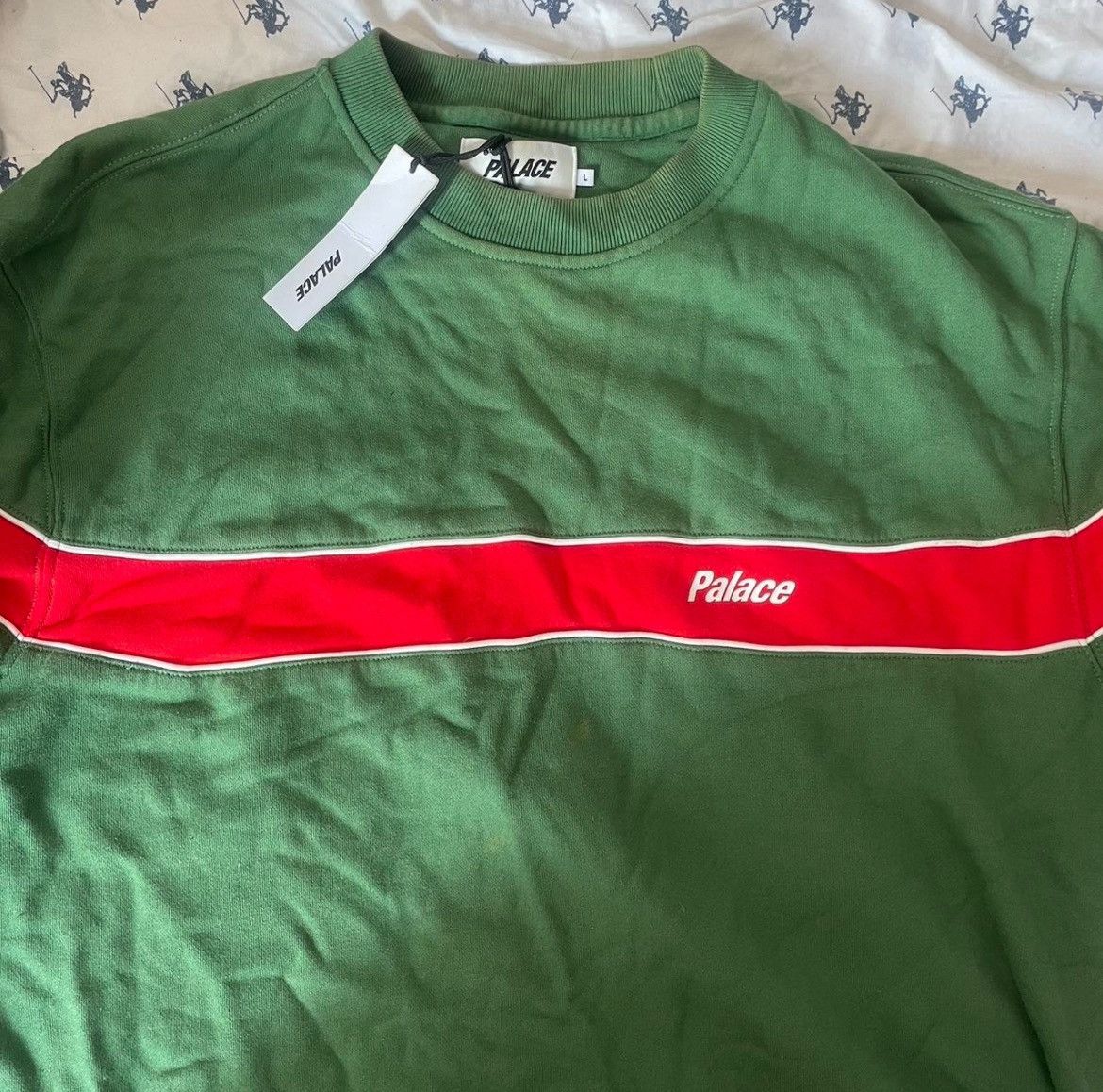 Palace Palace F/W 2020 Green/Red Crewneck Size US L / EU 52-54 / 3 - 1 Thumbnail