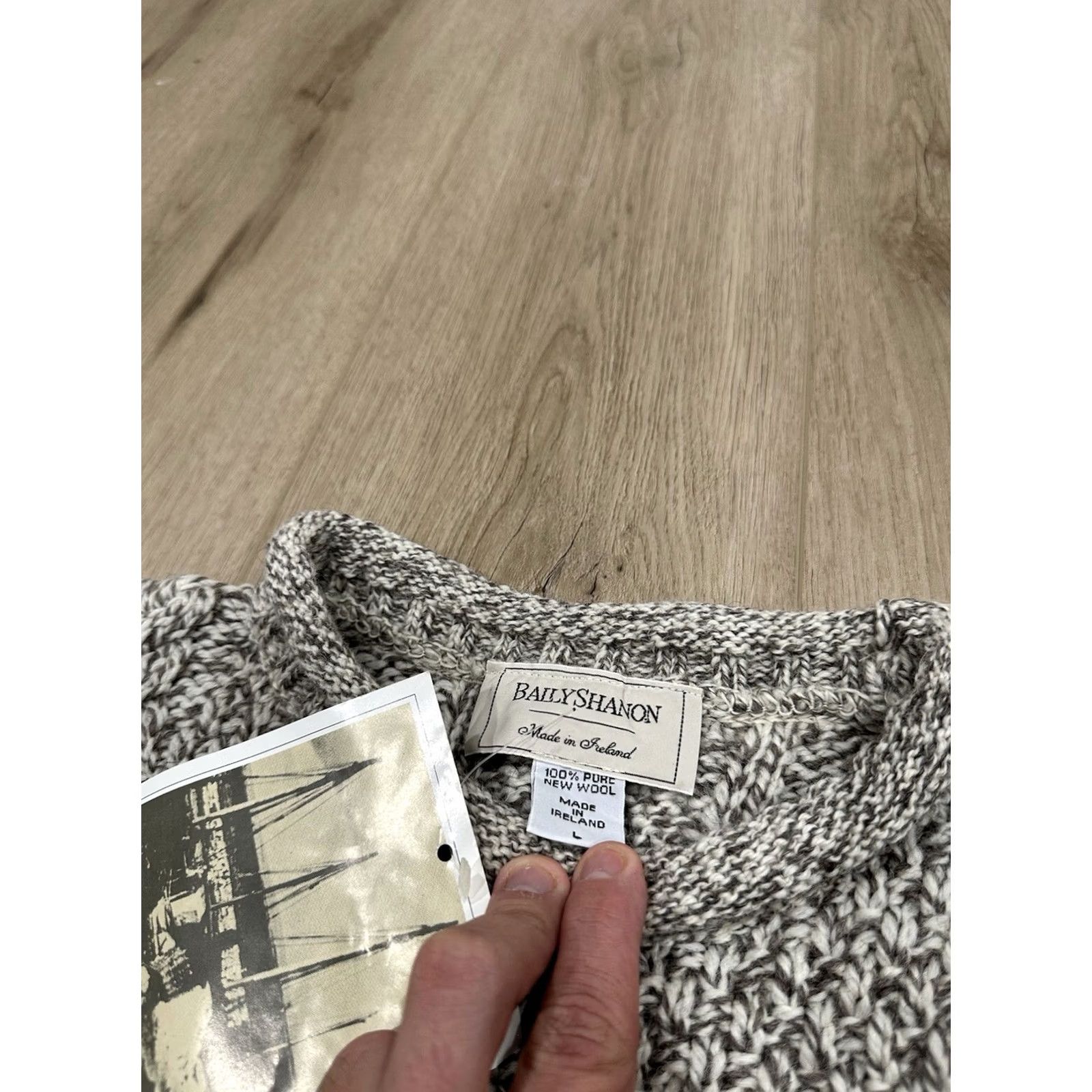 Bally NWT Bally Shanon Sweater L 100% Wool Fisherman Cable Knit Warm Chunky Unisex Size L / US 10 / IT 46 - 7 Thumbnail