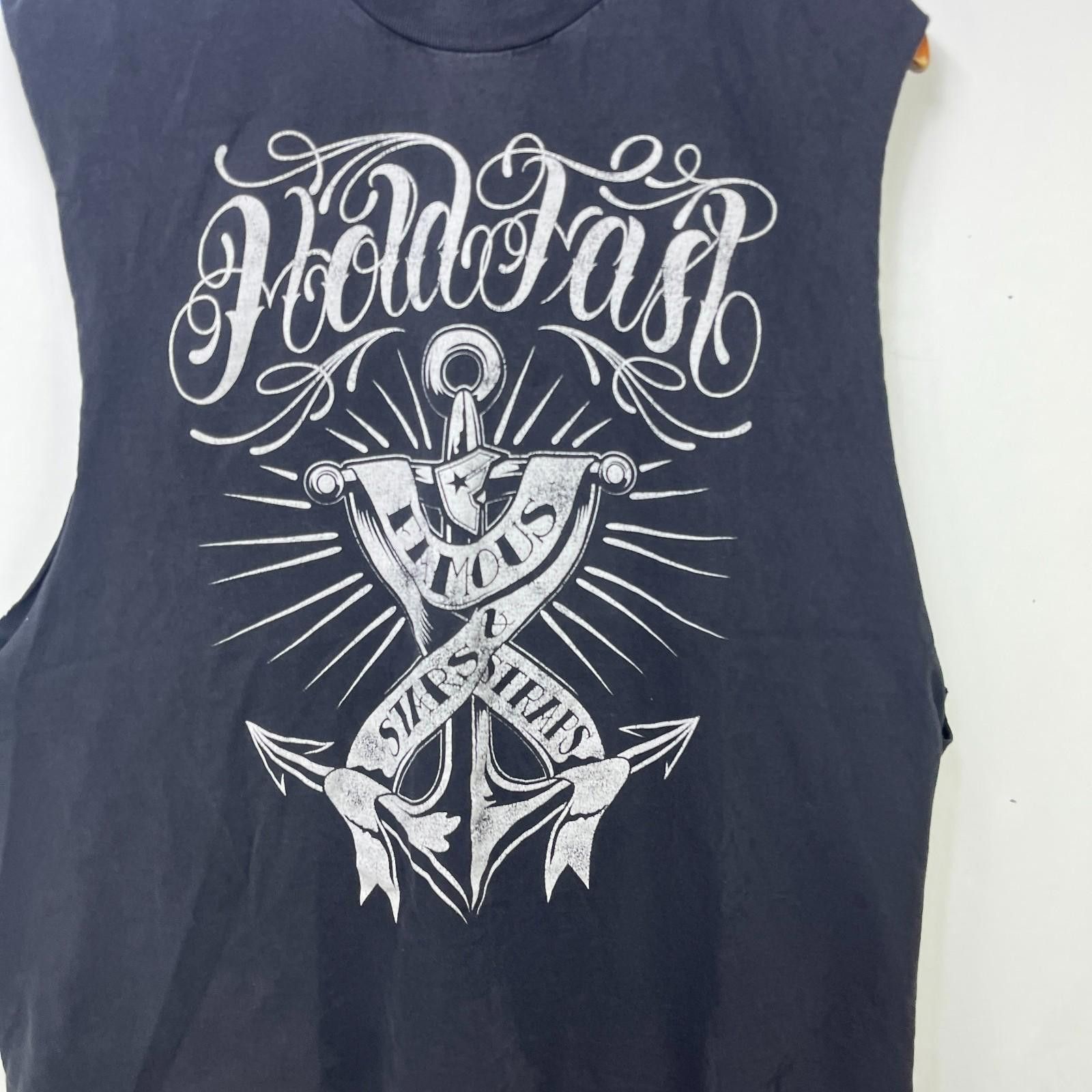 Famous Stars And Straps Vtg Famous Stars and Straps Muscle Tee Hold Fast Anchor 2XL Size US XXL / EU 58 / 5 - 2 Thumbnail