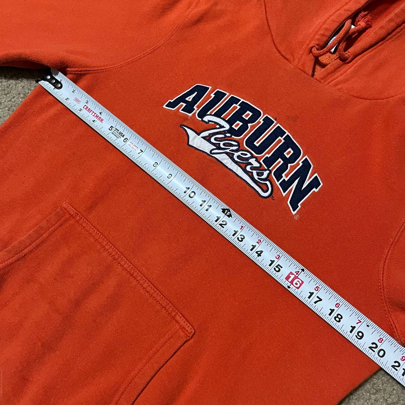 NCAA NCAA Auburn Tigers Embroidered Logo Orange Hoodie Sportswear Size US L / EU 52-54 / 3 - 5 Thumbnail