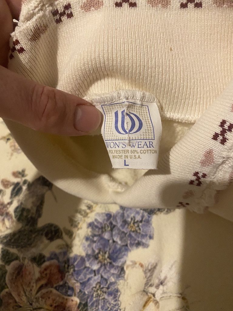 Other Vintage 1996 Flower Grandma Sweater Size L / US 10 / IT 46 - 2 Thumbnail