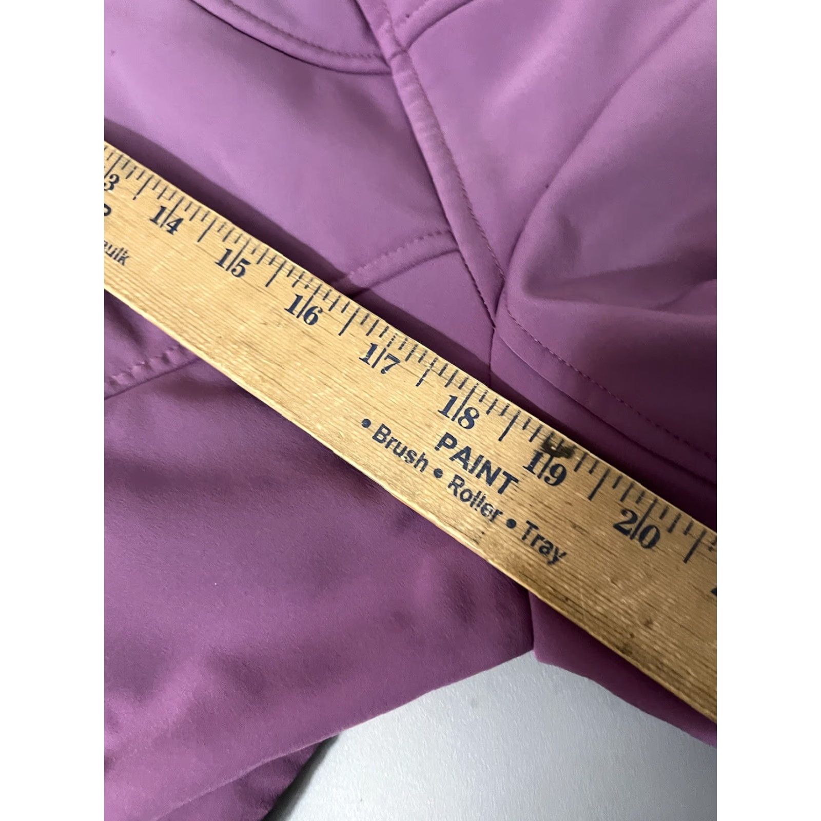 Vintage LL Bean Jacket XS Petite Womens Purple Fleece Floral Embossed Zipped Pockets Size XS / US 0-2 / IT 36-38 - 5 Thumbnail