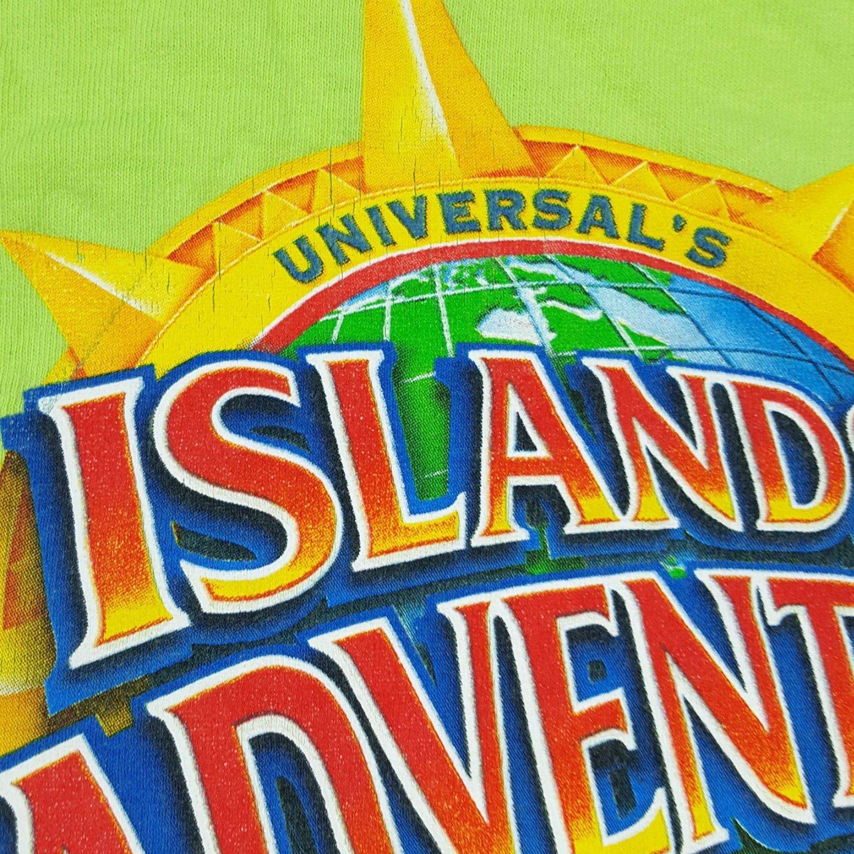 Vintage VINTAGE Universal Islands Of Adventure Theme Park Green Retro T Shirt M Men XS? Size US M / EU 48-50 / 2 - 4 Thumbnail