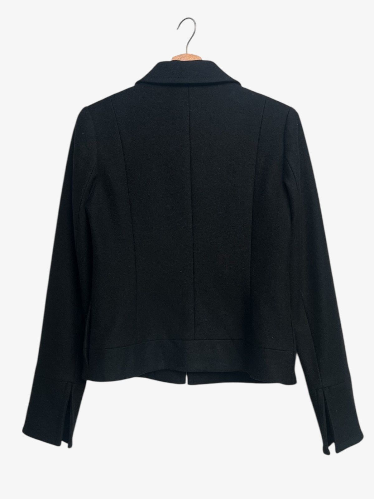 Anne Klein Anne Klein Black Tailored Zip-up Jacket Size M / US 6-8 / IT 42-44 - 3 Thumbnail