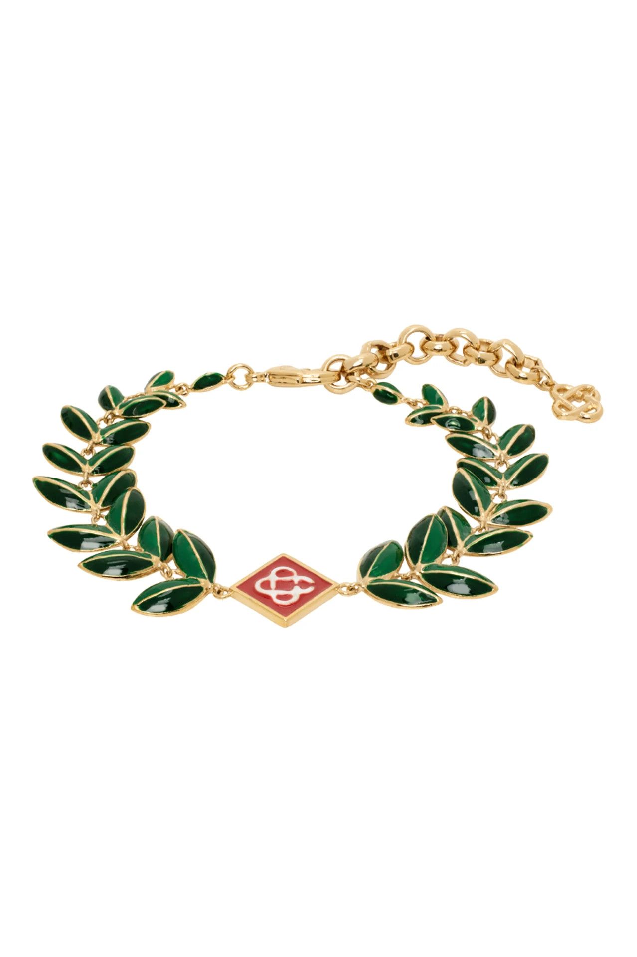 Casablanca × Jewelry CASABLANCA Gold Laurel Leaf Bracelet Size ONE SIZE - 1 Thumbnail