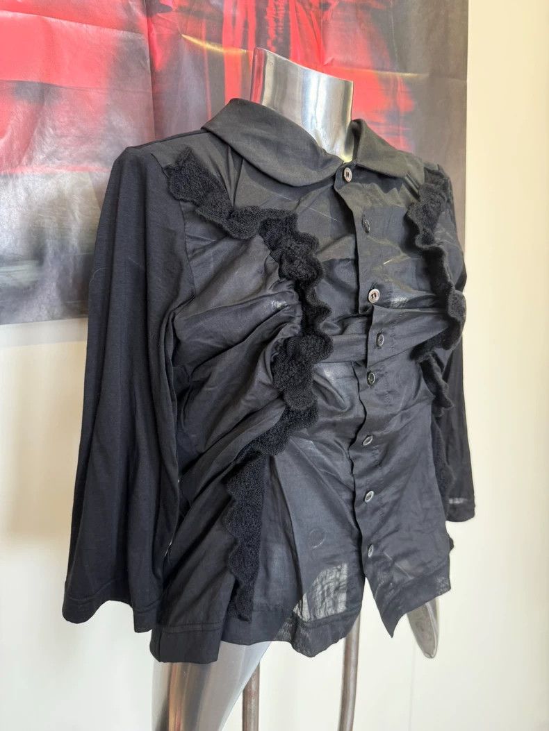 Comme des Garcons Comme Des Garcons Pleated Twisted Lace Medium Sleeve Shirt Size S / US 4 / IT 40 - 6 Thumbnail