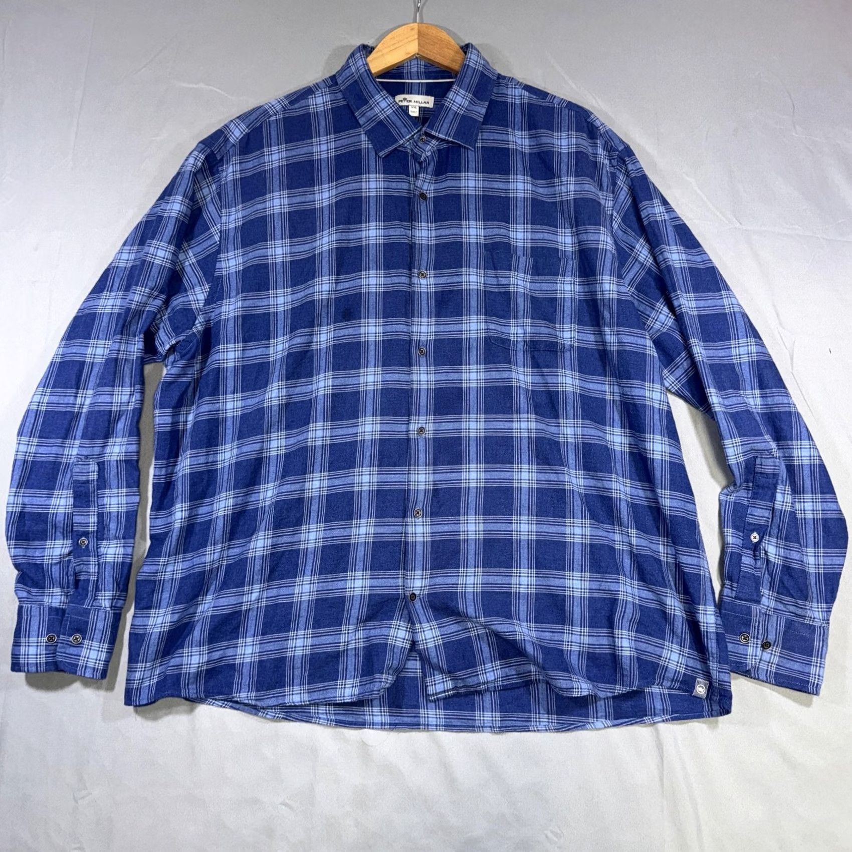 Peter Millar VINTAGE? No. Peter Millar Shirt Mens 2XL Blue Plaid Flannel Button Front Long Sleeve Shirt Mens 2XL Blue Plaid Flannel Button Front Long Sleeve Size US XXL / EU 58 / 5 - 2 Thumbnail