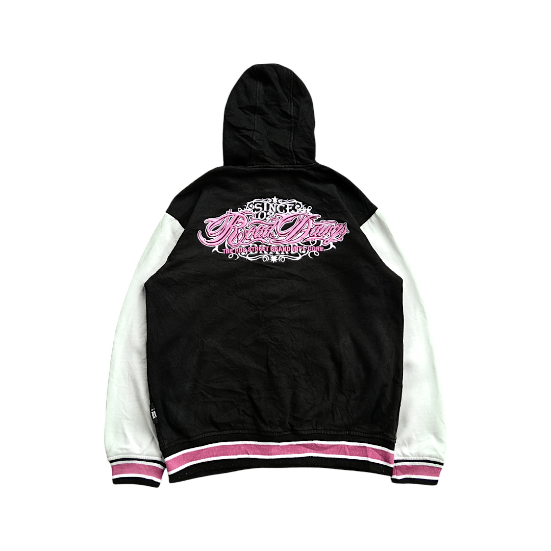 Japanese Brand Y2k Road Dawgs Embroiderred Snap Button Varsity Hoodie Size US L / EU 52-54 / 3 - 2 Thumbnail