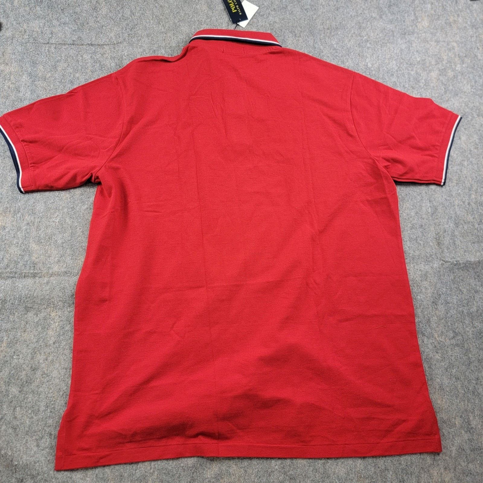 Polo Ralph Lauren Polo Ralph Lauren Mens Tipped Collar Polo Shirt NWT $110 Size US XL / EU 56 / 4 - 2 Thumbnail