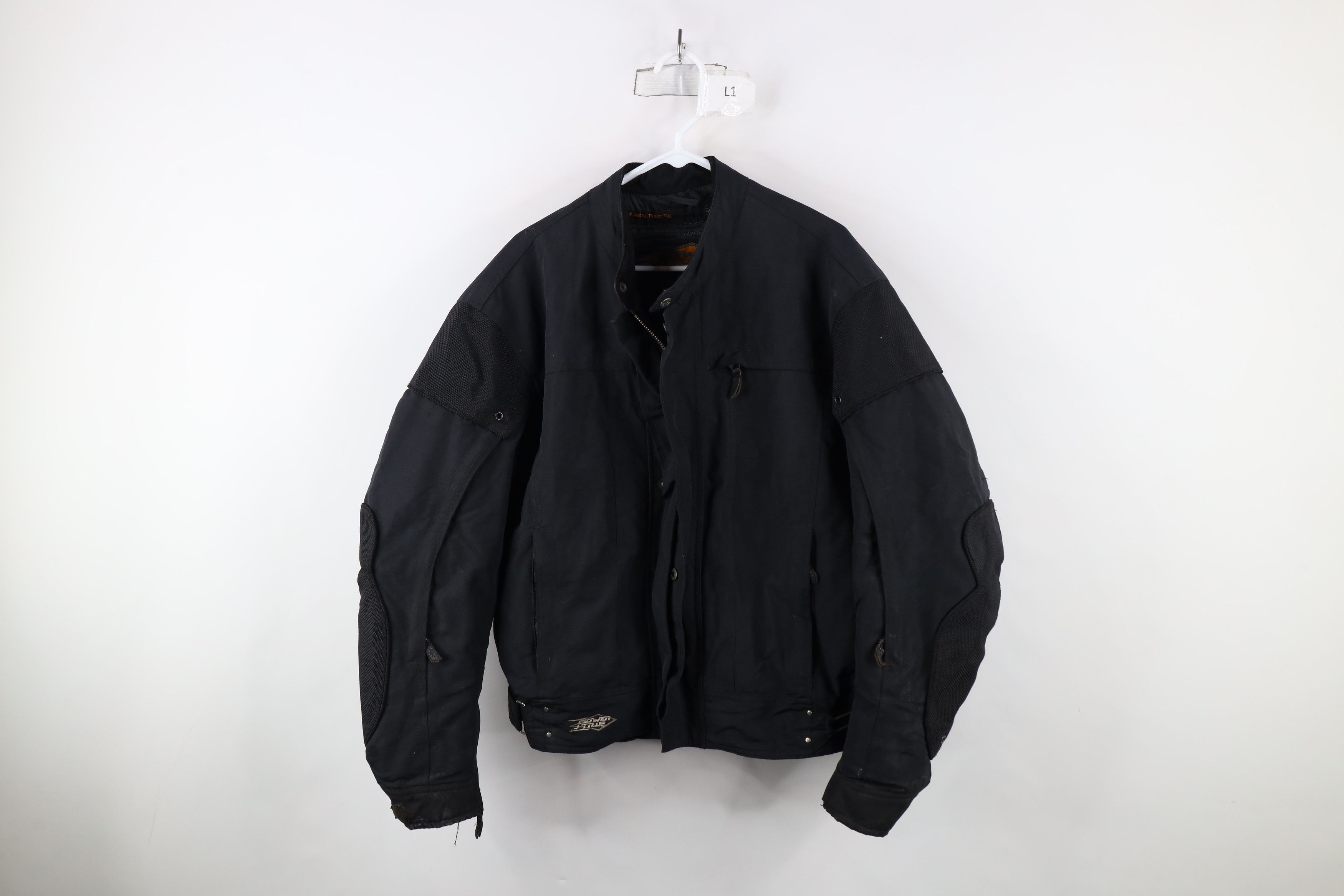Vintage Vintage Streetwear Lined Full Zip Motorcycle Riding Jacket Size US L / EU 52-54 / 3 - 1 Thumbnail