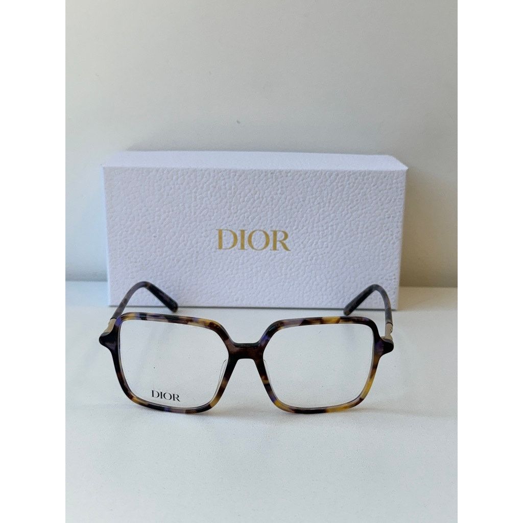 Dior NEW Dior Mini CD O S7F Square Eyeglasses Frames in Havana Size ONE SIZE - 5 Thumbnail