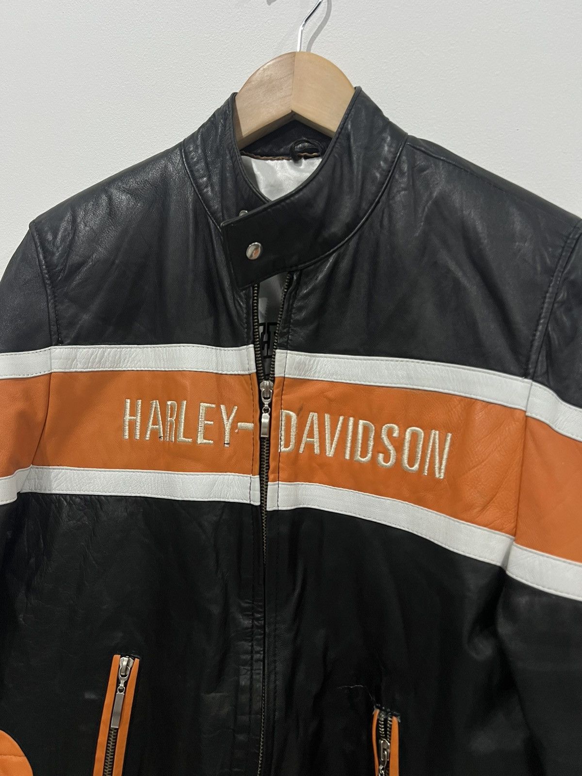 Harley Davidson × Vintage 🩸RARE🩸Harley Davidson Vintage Leather Jacket Size US M / EU 48-50 / 2 - 7 Thumbnail